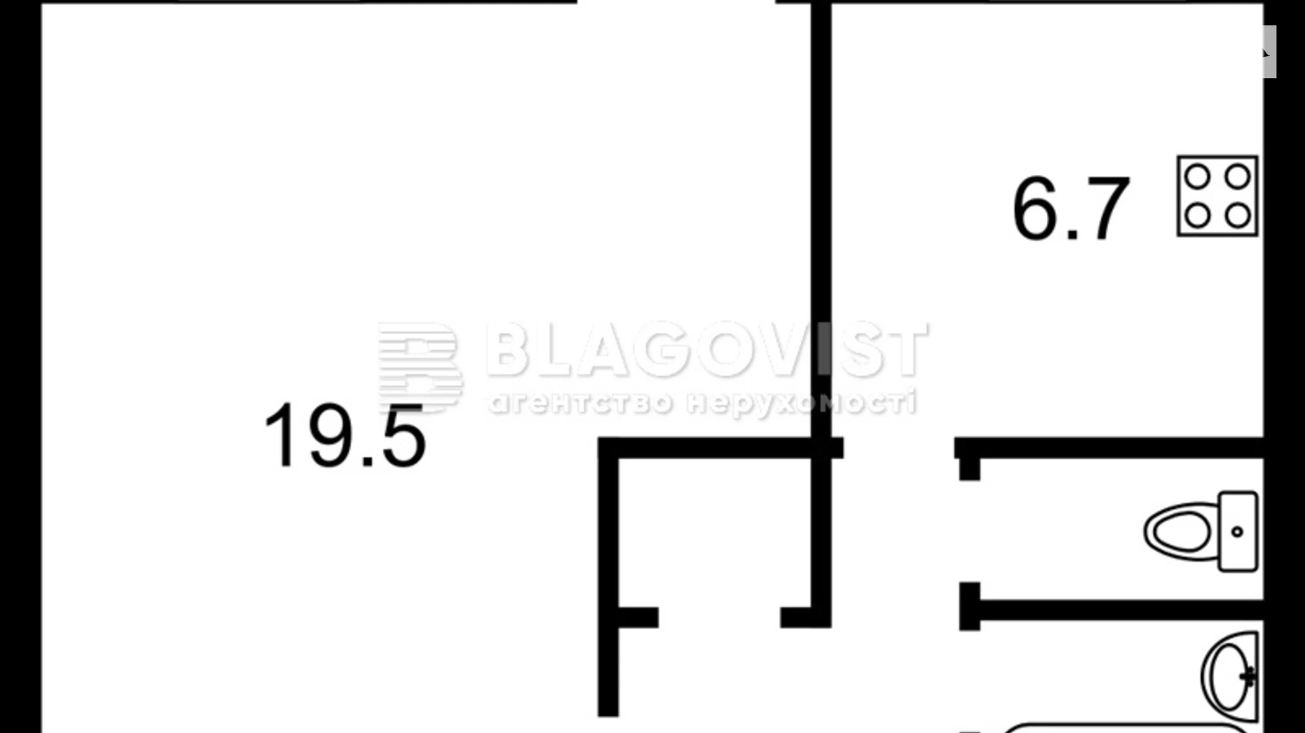 Продается 1-комнатная квартира 36.5 кв. м в Киеве, ул. Саксаганского, 12Б