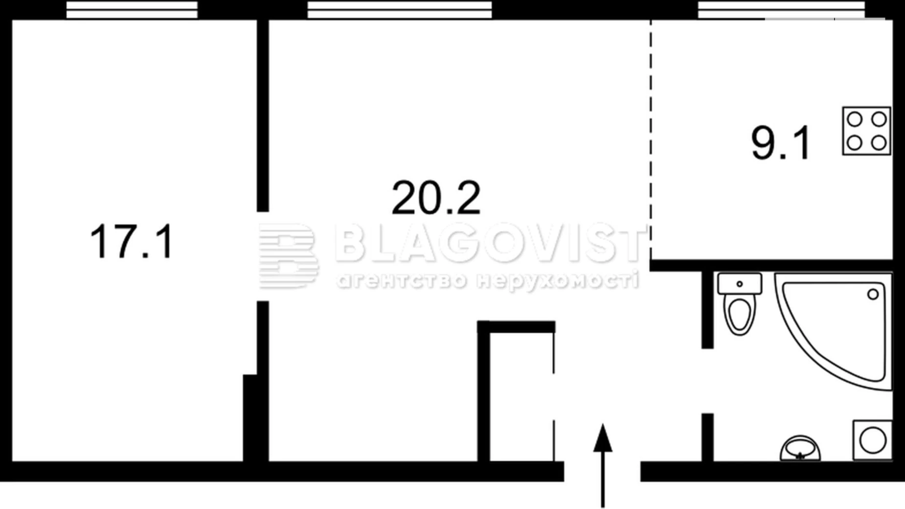 Продается 2-комнатная квартира 56 кв. м в Киеве, пер. Музейный, 8 - фото 2