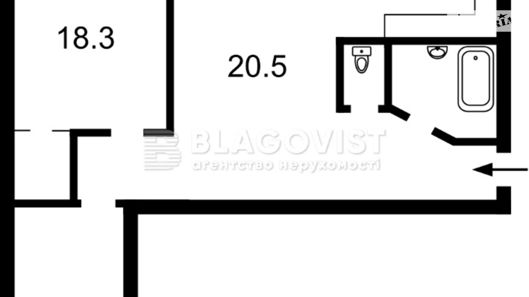 Продается 3-комнатная квартира 67 кв. м в Киеве, бул. Чоколовский, 18