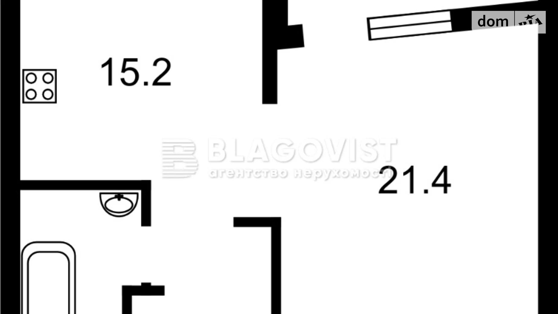 Продается 1-комнатная квартира 49.4 кв. м в Киеве, ул. Набережно-Рыбальская, 11 - фото 5