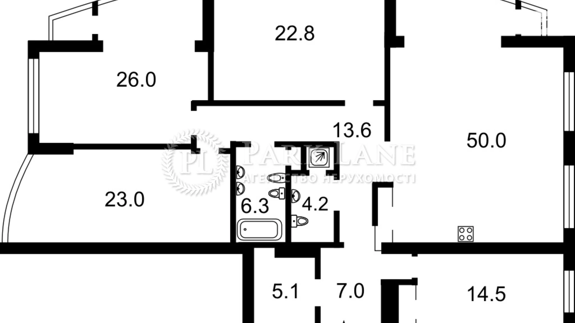 Продается 5-комнатная квартира 175 кв. м в Киеве, ул. Парково-Сырецкая, 4Б