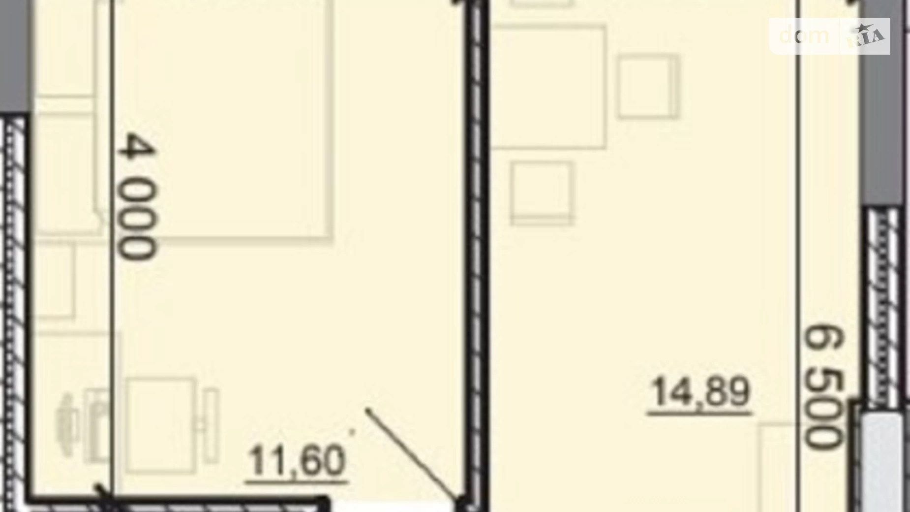 Продается 1-комнатная квартира 38.07 кв. м в Одессе, ул. Академика Вильямса