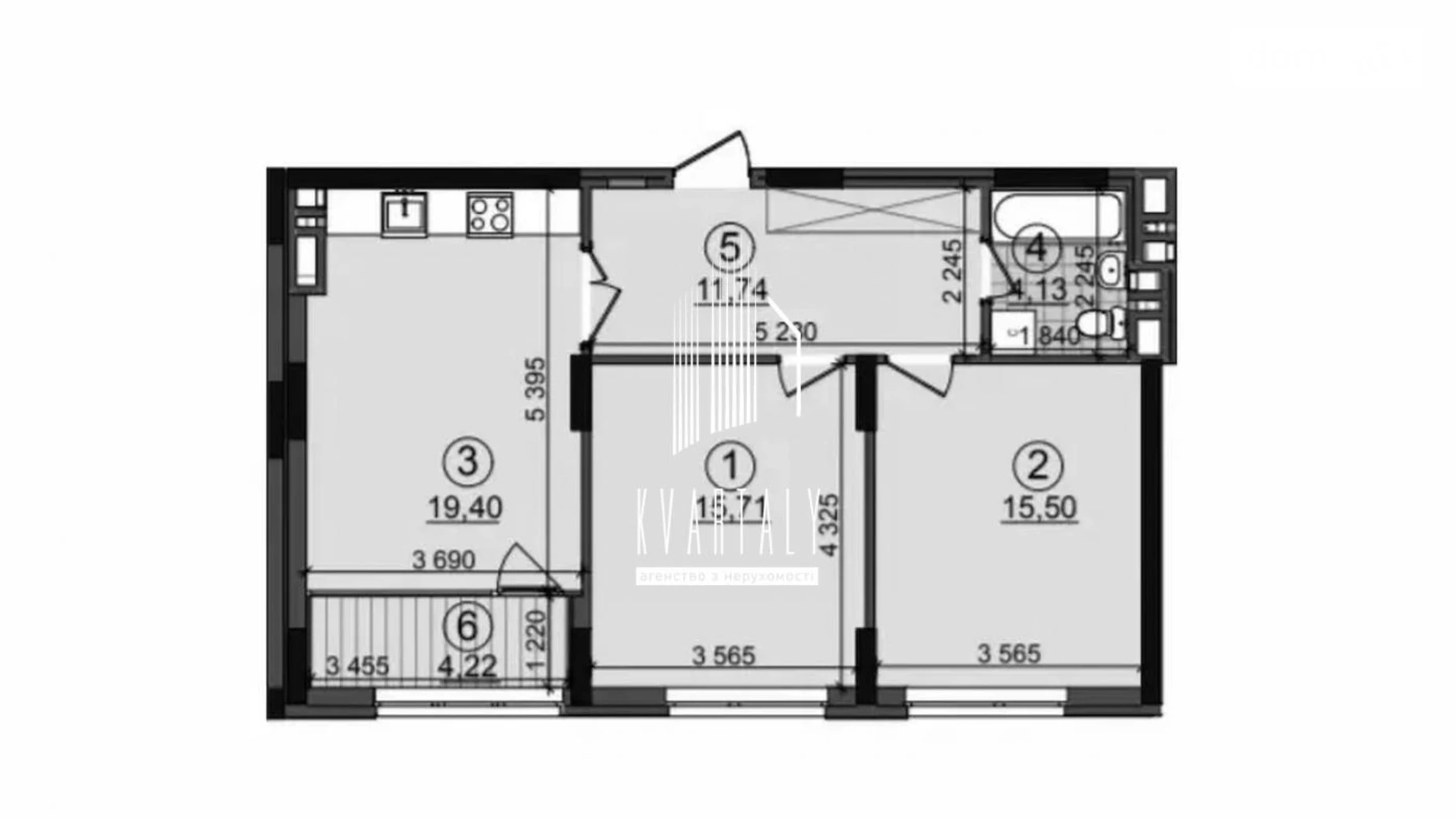 Продается 2-комнатная квартира 70 кв. м в Киеве, ул. Семьи Кристеров, 18/6