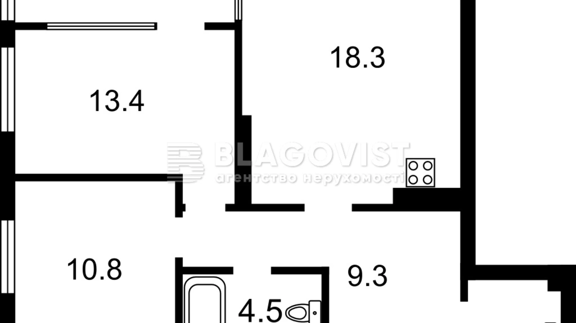 Продается 2-комнатная квартира 67 кв. м в Киеве, просп. Европейского Союза(Правды), 49 - фото 3