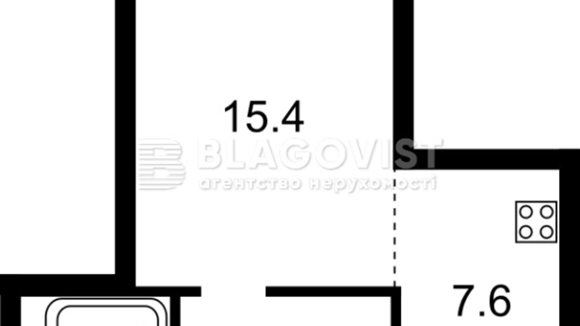 Продається 1-кімнатна квартира 34 кв. м у Києві, вул. Петра Калнишевського(Михайла Майорова), 7