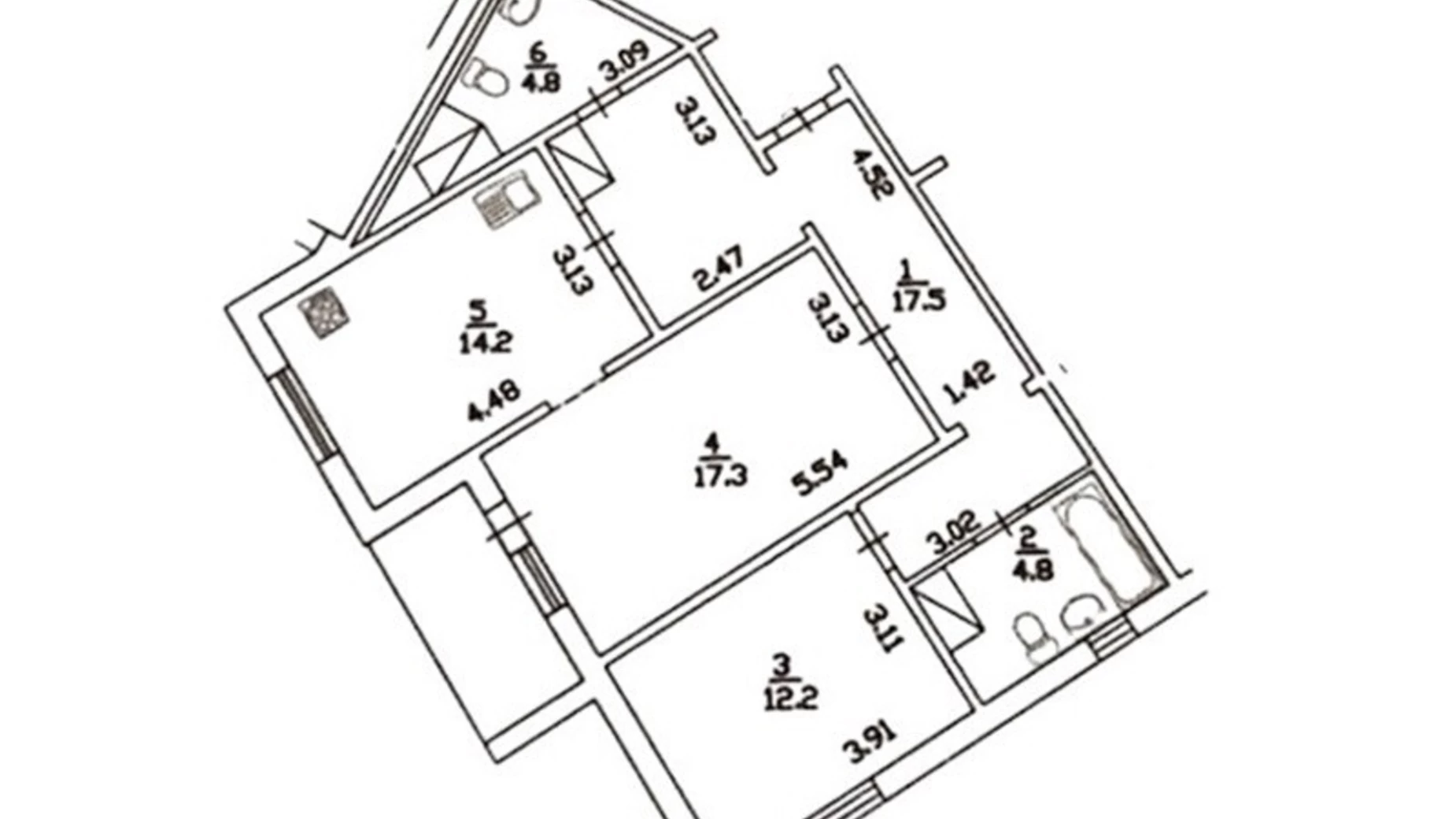 Продается 2-комнатная квартира 74.3 кв. м в Киеве, ул. Урловская, 34 - фото 3