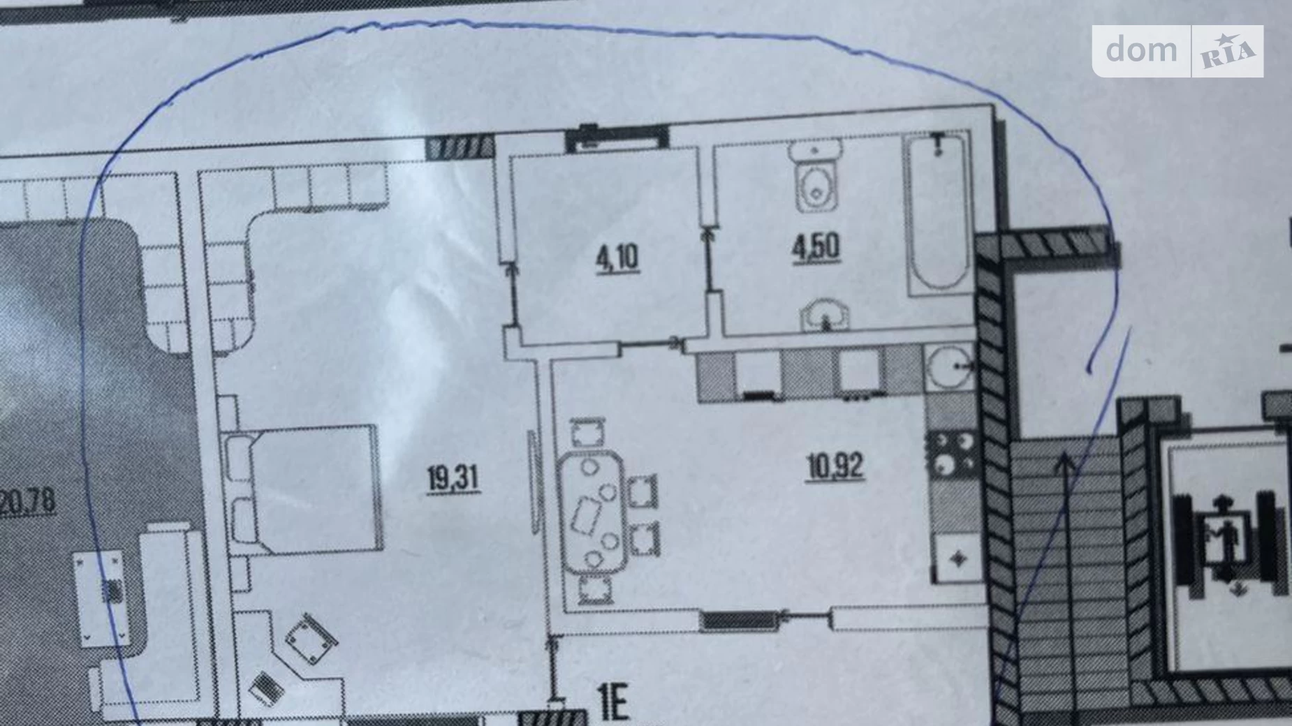 Продается 1-комнатная квартира 42 кв. м в Лиманке, ул. Строительная, 48 - фото 2