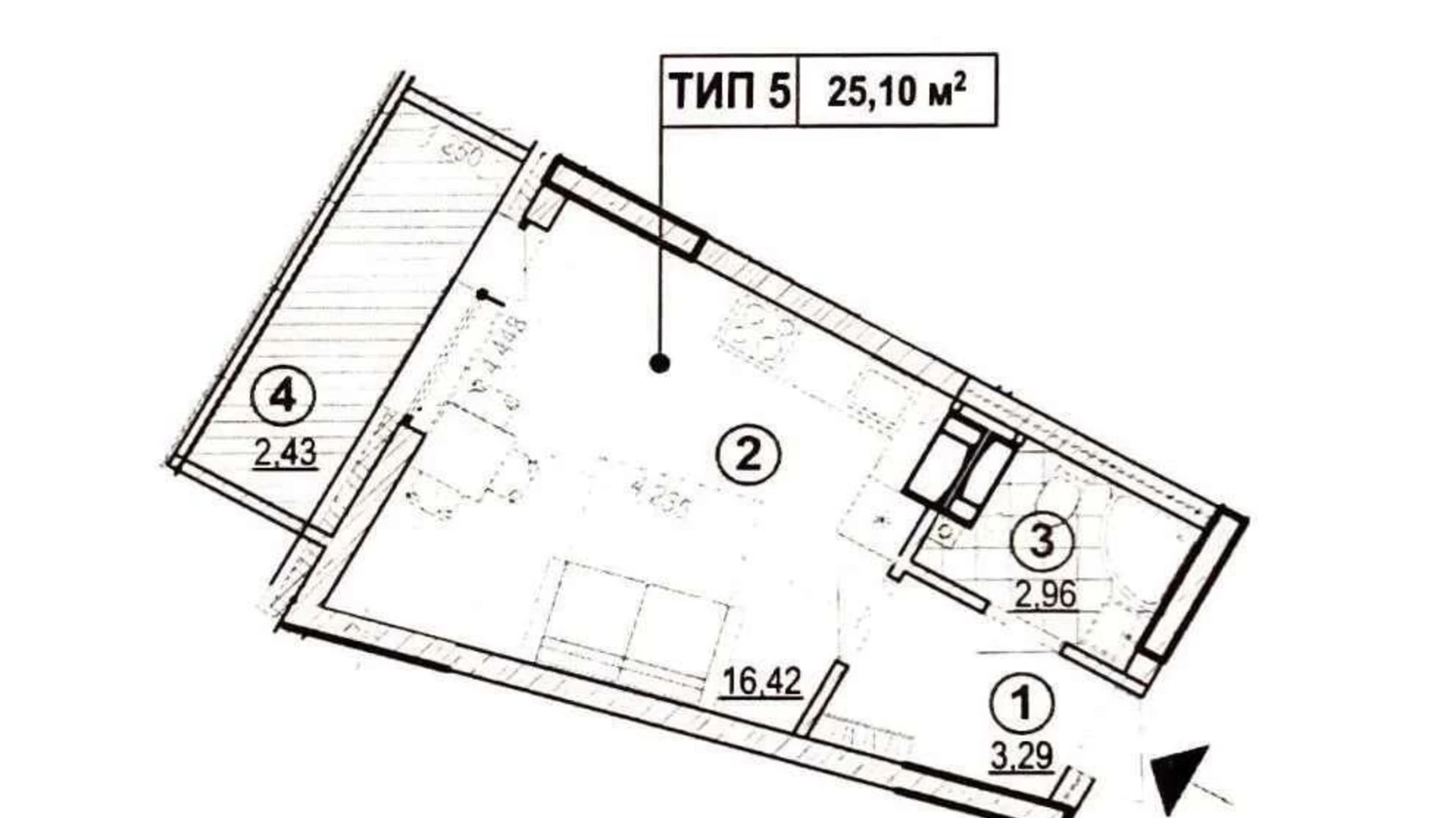 Продается 1-комнатная квартира 25 кв. м в Киеве, ул. Глубочицкая