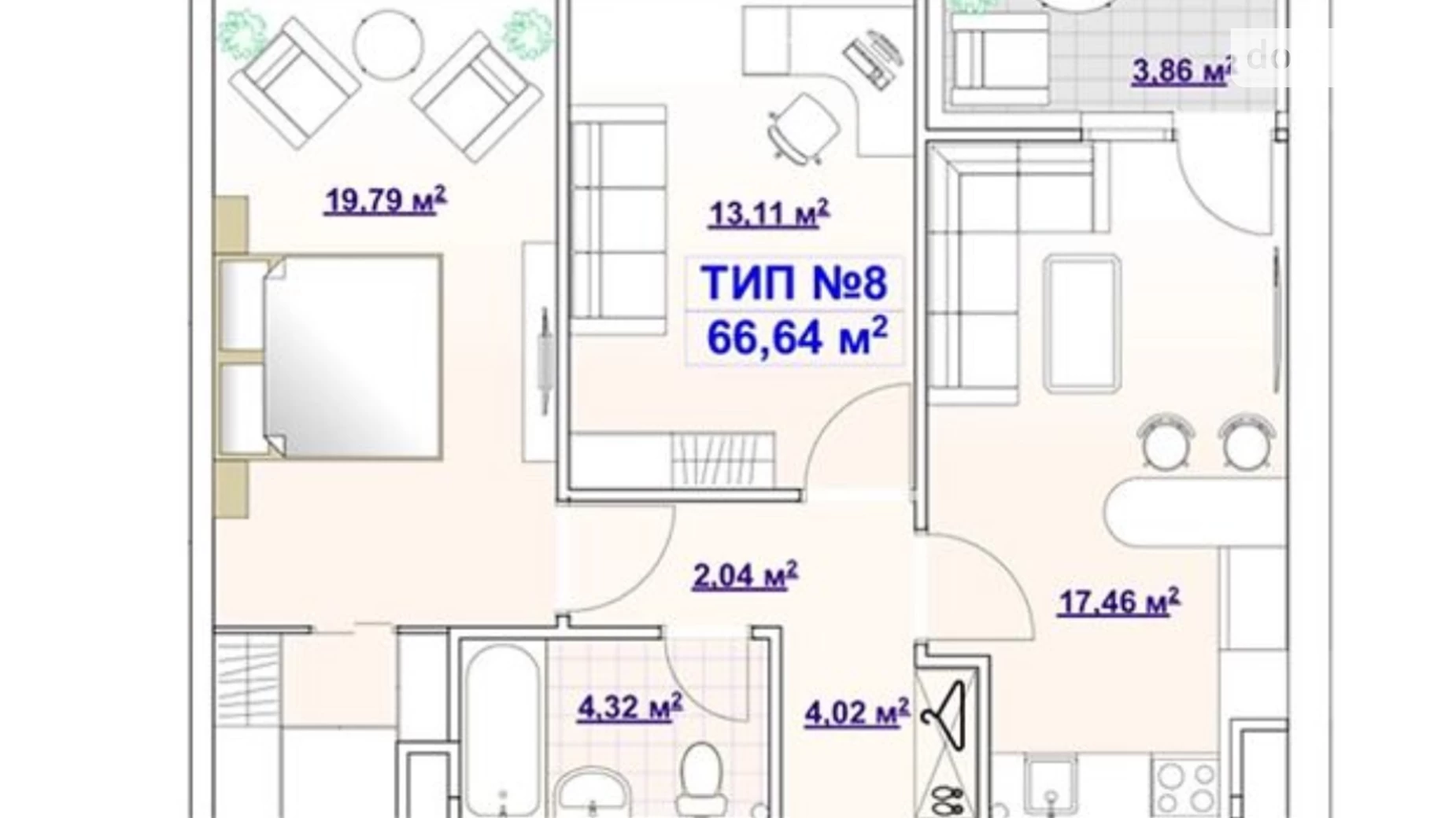 Продается 2-комнатная квартира 67 кв. м в Днепре, Запорожское шоссе, 25