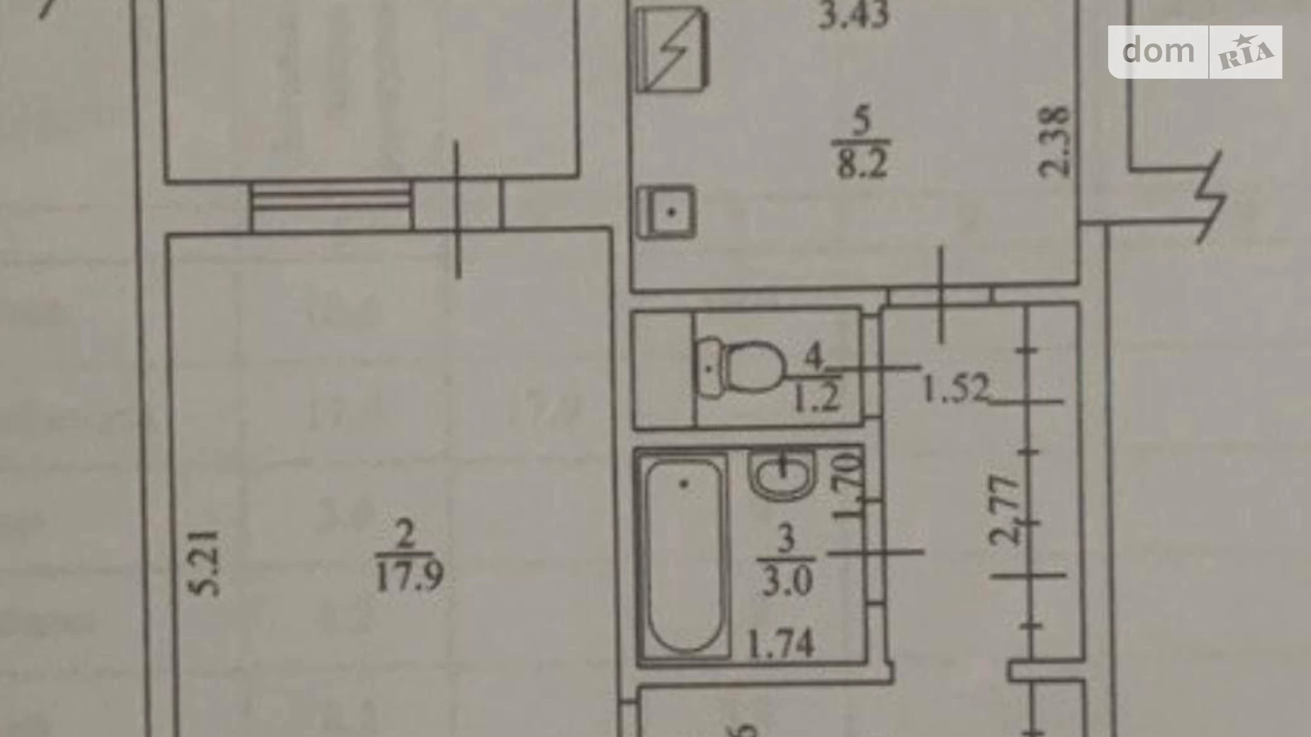 Продается 1-комнатная квартира 43 кв. м в Киеве, ул. Александры Экстер(Марины Цветаевой), 10/87