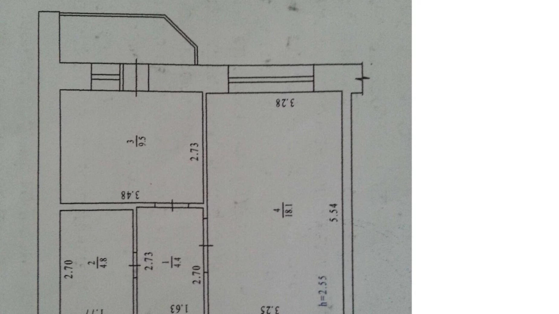 Продається 1-кімнатна квартира 39 кв. м у Полтаві, вул. Європейська, 107