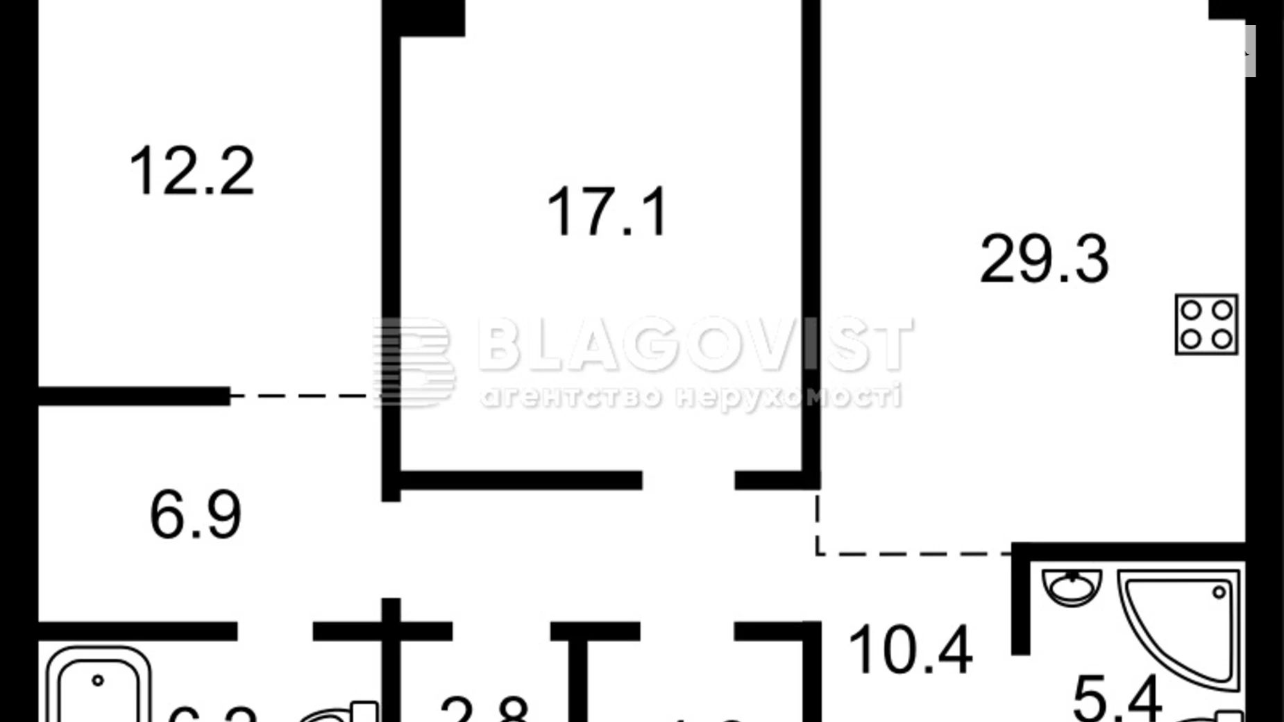 Продается 3-комнатная квартира 87 кв. м в Киеве, ул. Демеевская, 33