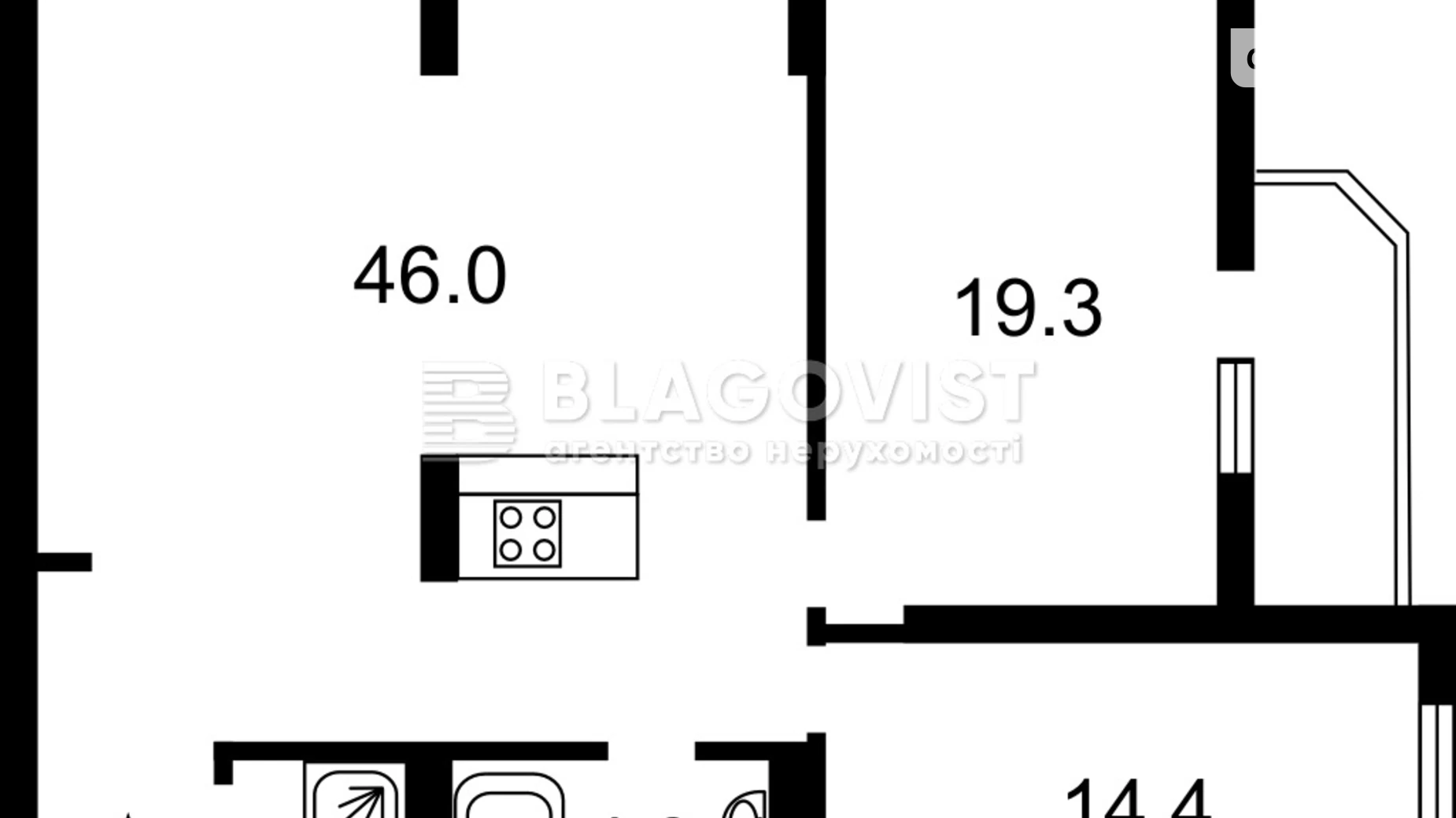 Продается 3-комнатная квартира 94 кв. м в Киеве, ул. Воскресенская, 16 - фото 2