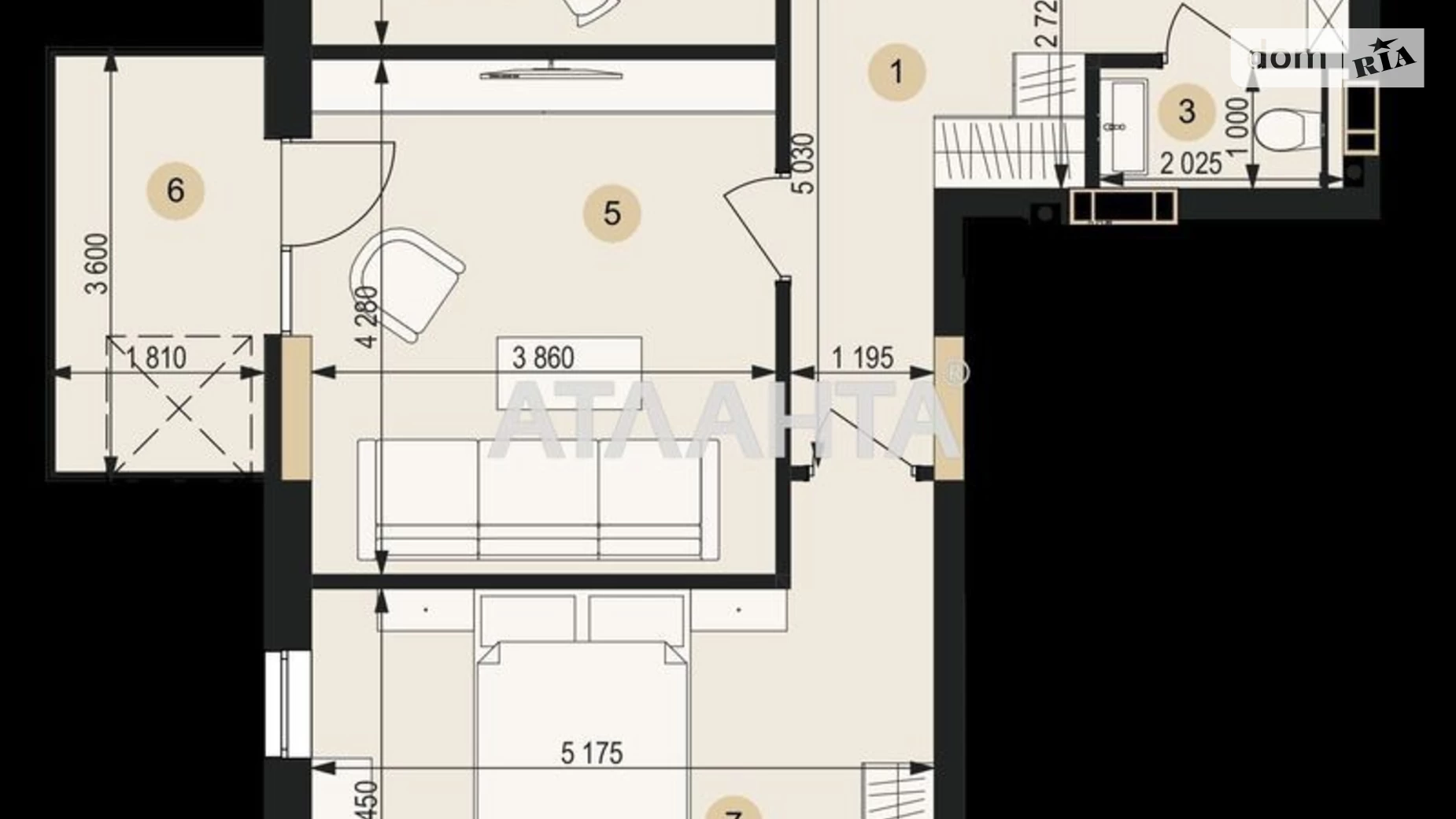 Продается 2-комнатная квартира 71.32 кв. м в Львове, ул. Пасечная