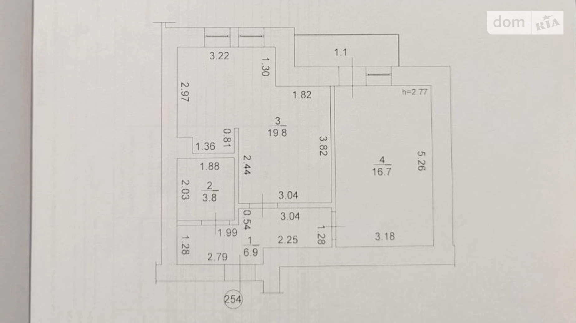 Продається 1-кімнатна квартира 48.3 кв. м у Бучі, вул. Амосова, 4