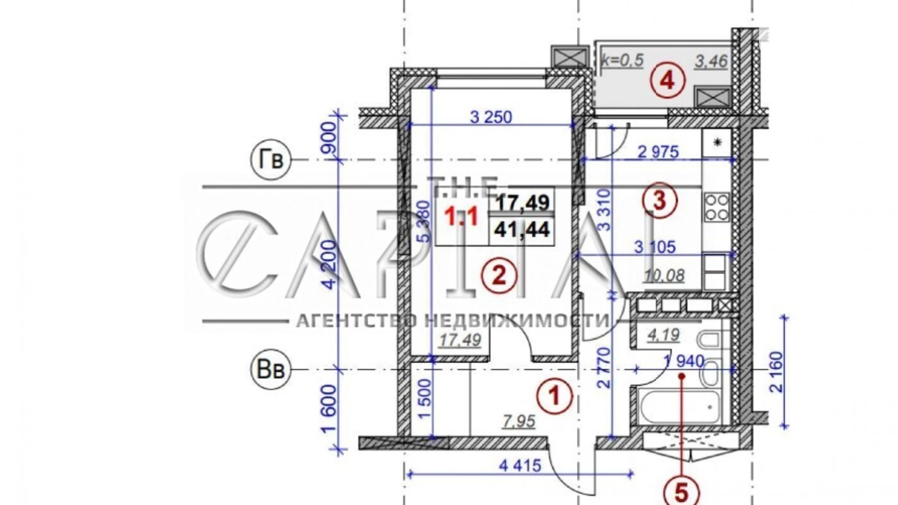 Продается 2-комнатная квартира 42 кв. м в Киеве, ул. Ярославов Вал, 21Є