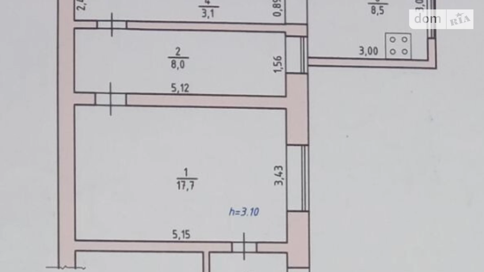 Продается 2-комнатная квартира 44 кв. м в Одессе, пер. Некрасова, 3