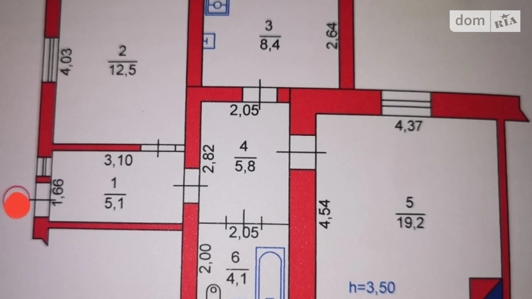 2-комнатная квартира 55 кв. м в Луцке, ул. Строителей - фото 3