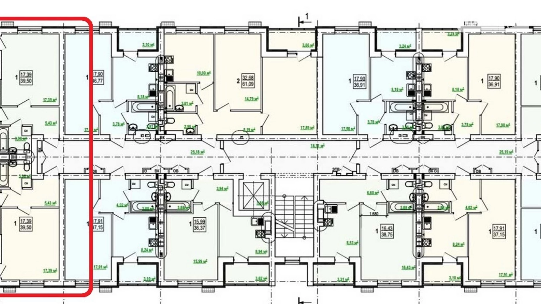 Продається 3-кімнатна квартира 79 кв. м у Харкові, вул. Борткевича, 11