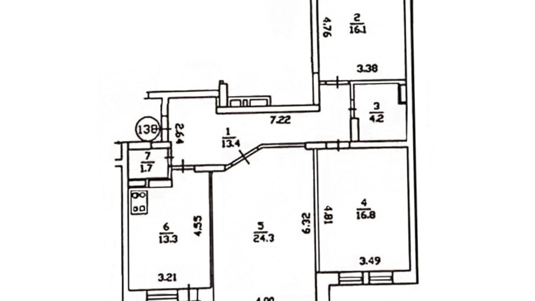 Продається 3-кімнатна квартира 95.5 кв. м у Києві, вул. Драгоманова, 6А - фото 3