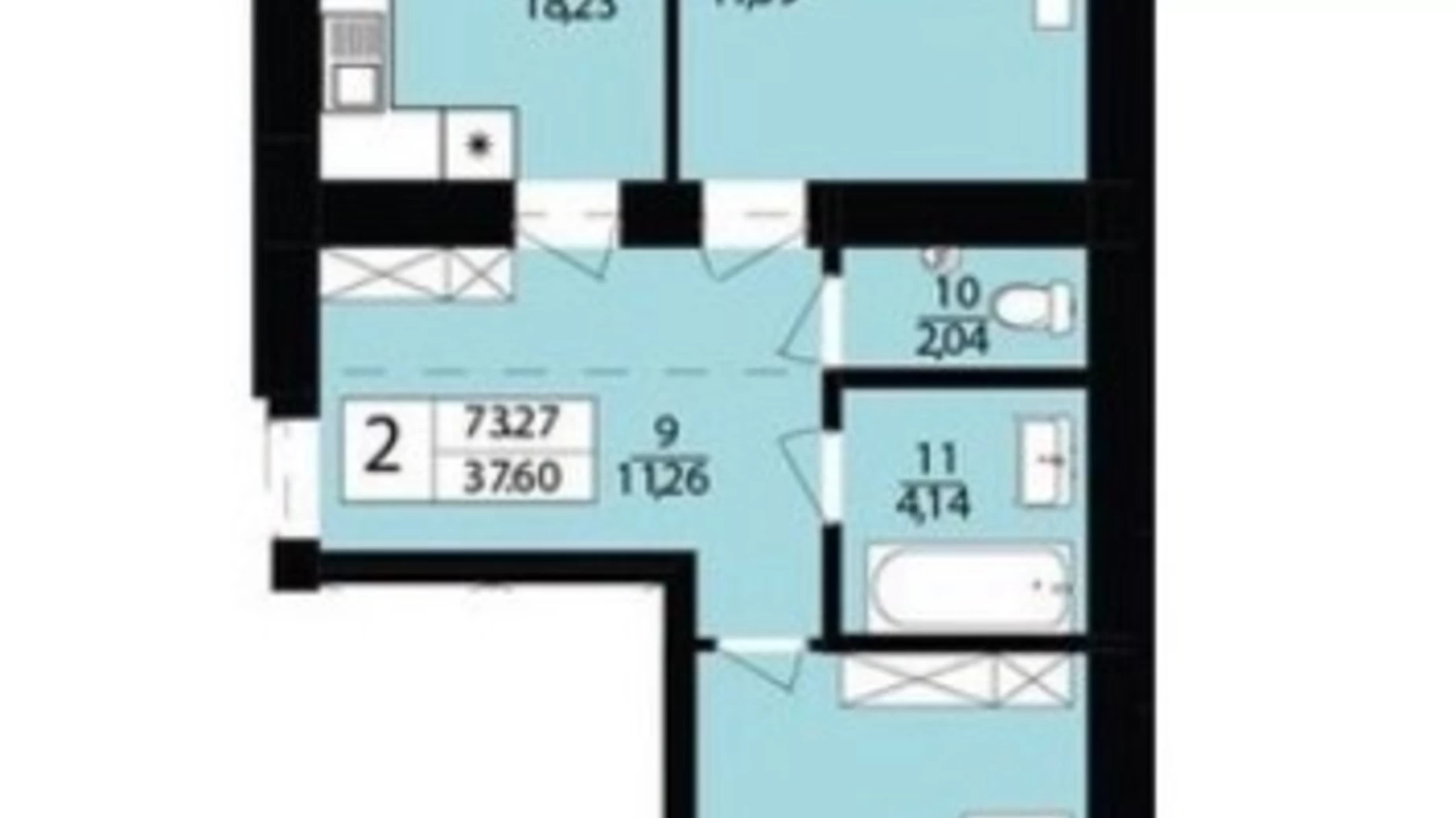 Продается 2-комнатная квартира 74 кв. м в Хмельницком, цена: 60000 $ - фото 4