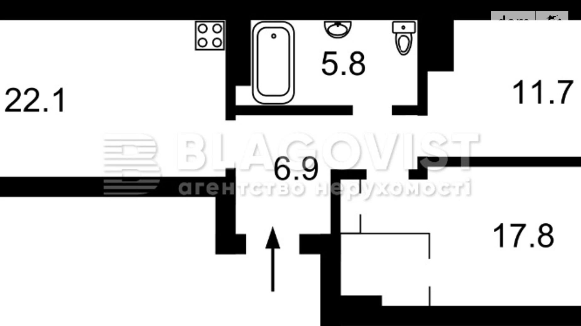 Продается 3-комнатная квартира 66 кв. м в Киеве, ул. Полевая, 73 - фото 2