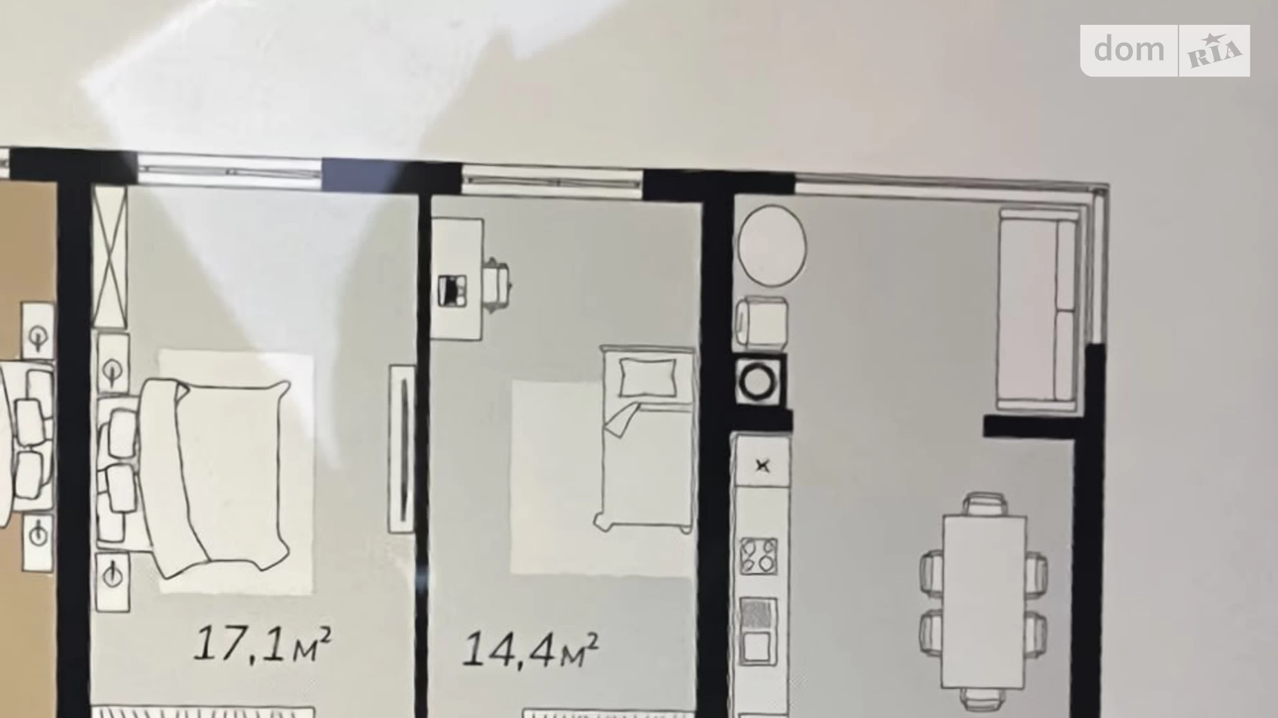 Продается 2-комнатная квартира 74 кв. м в Святопетровское, ул. Строительная, 2 - фото 3