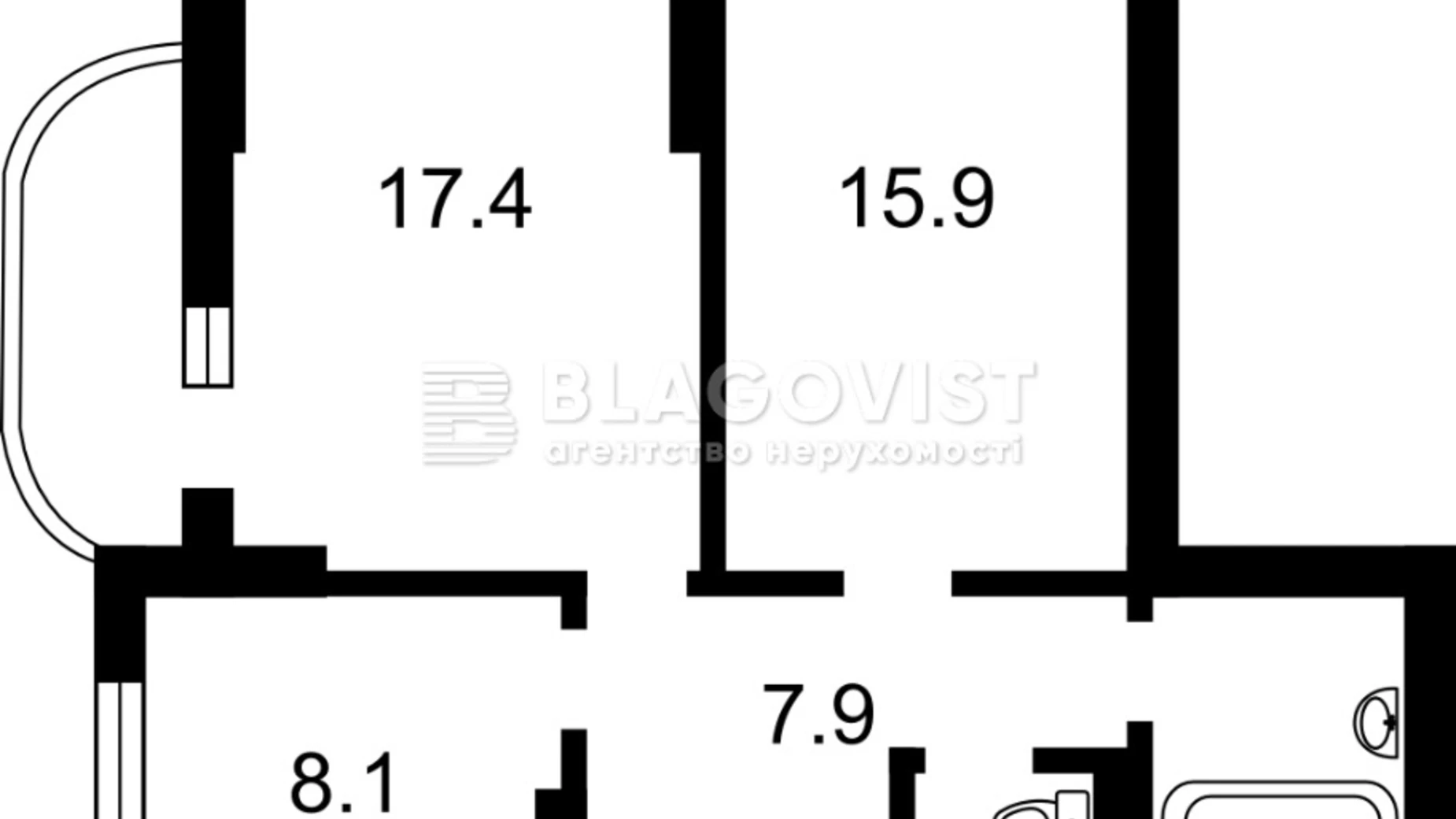 Продается 2-комнатная квартира 57 кв. м в Киеве, ул. Крушельницкого, 15 - фото 2