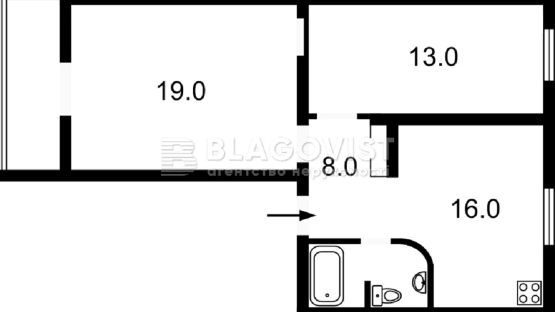 Продается 2-комнатная квартира 55 кв. м в Киеве, ул. Юрковская, 36/10 - фото 2