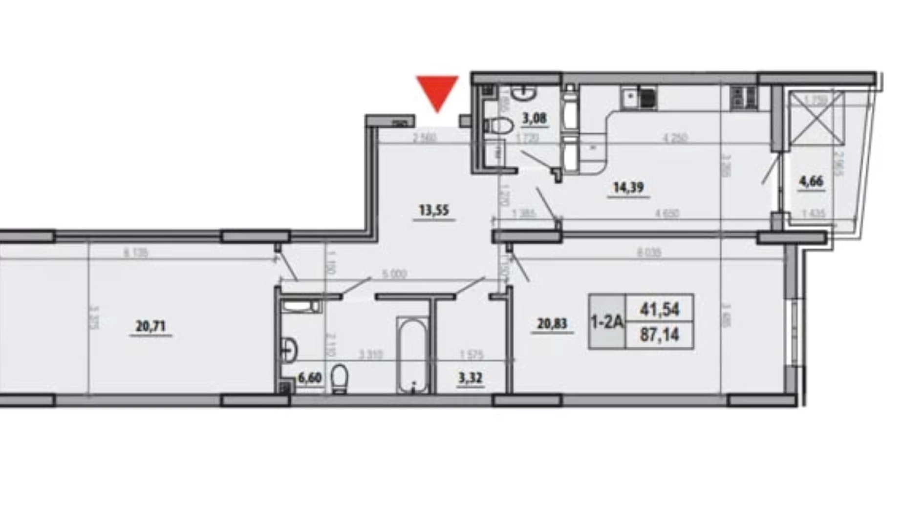 Продается 2-комнатная квартира 87.2 кв. м в Киеве, ул. Никольско-Слободская, 15 - фото 3