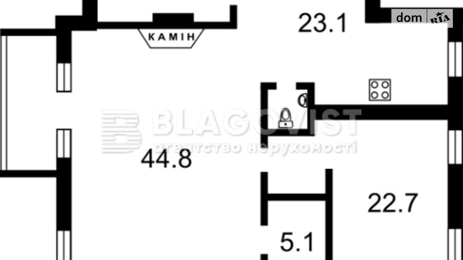 Продается 4-комнатная квартира 154 кв. м в Киеве, ул. Ивана Франко, 42 - фото 2