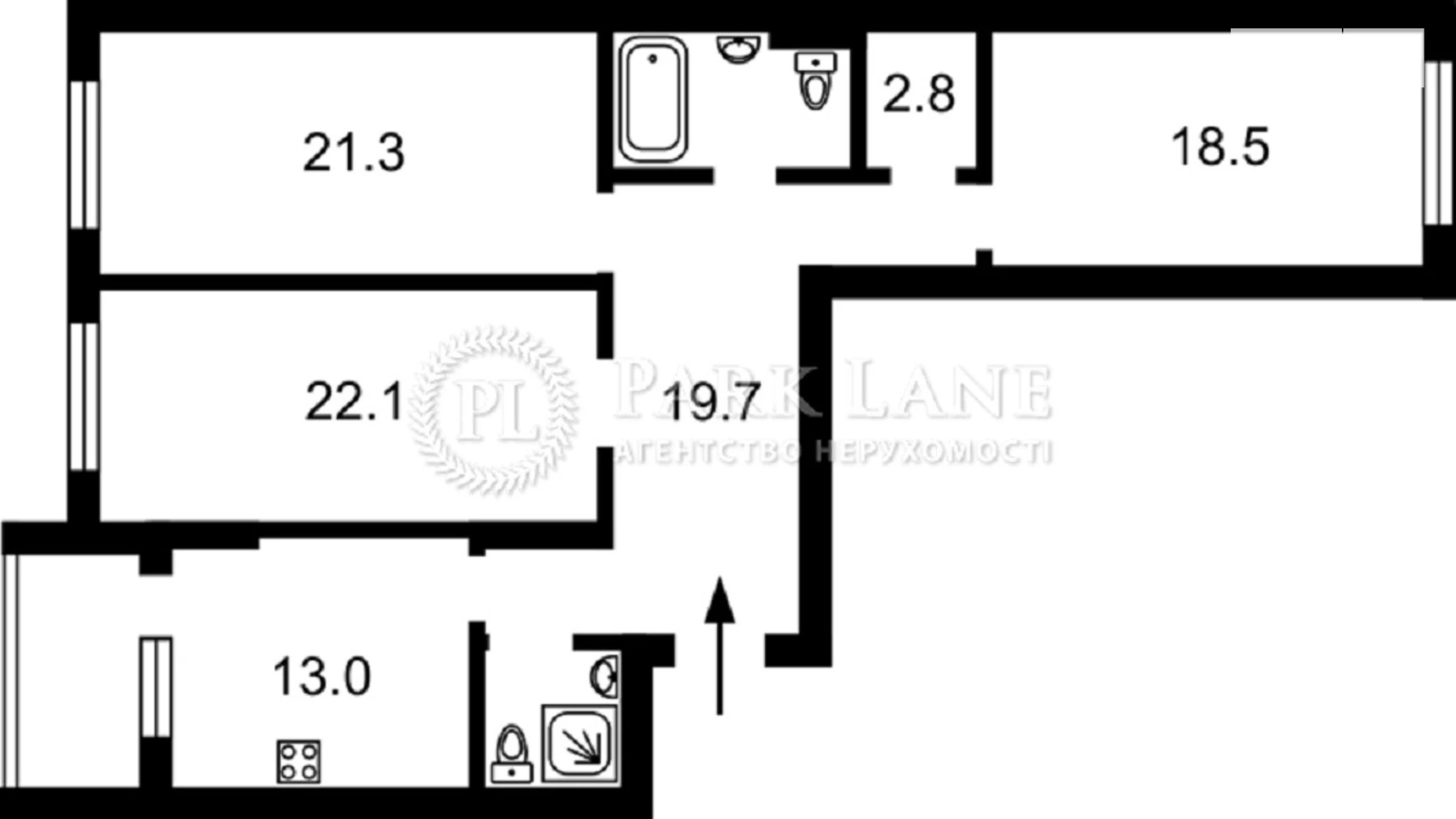 Продается 3-комнатная квартира 108 кв. м в Киеве, ул. Бульварно-Кудрявская(Воровского), 17 - фото 4