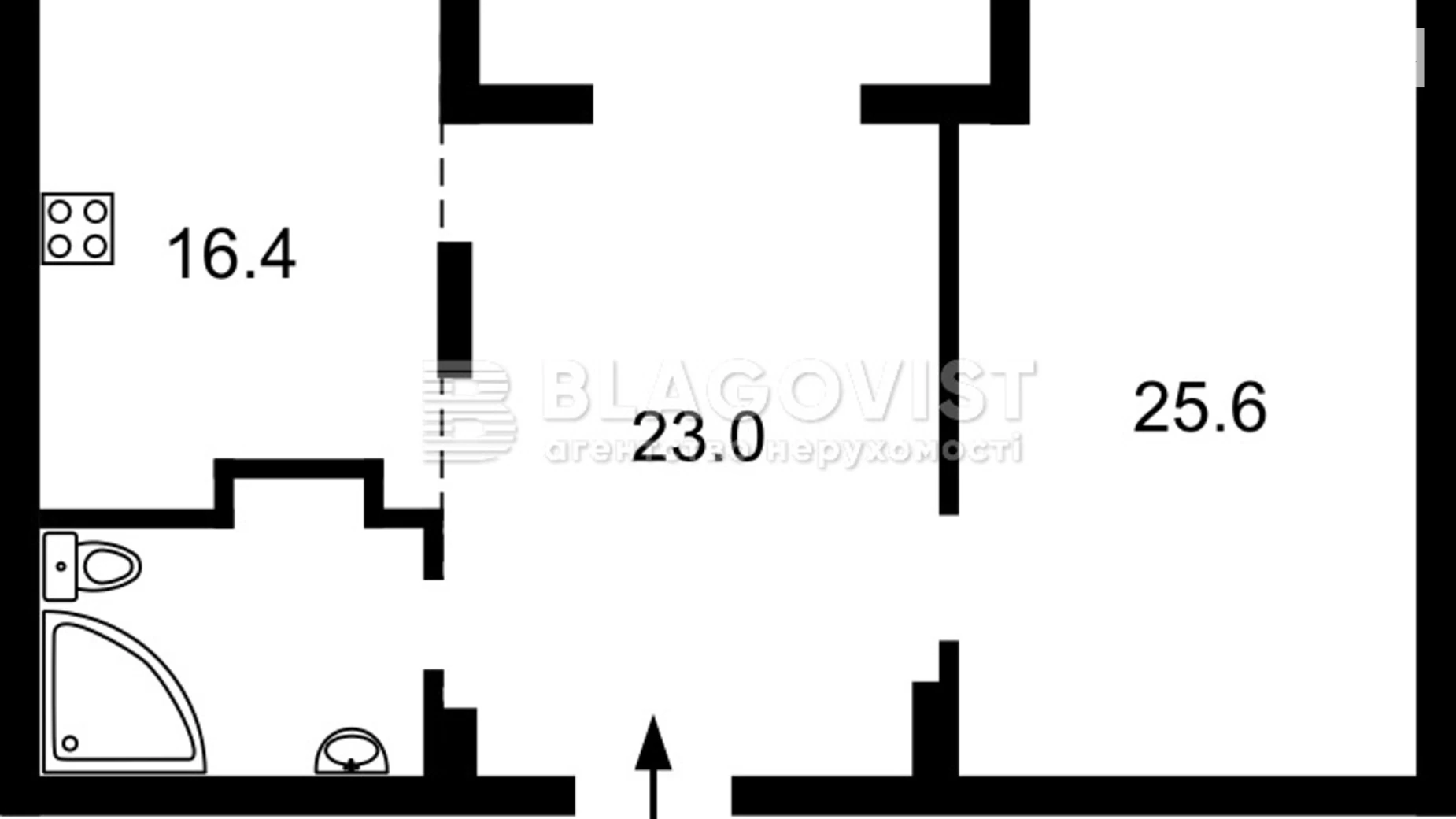 Продается 2-комнатная квартира 74 кв. м в Киеве, ул. Крещатик, 27