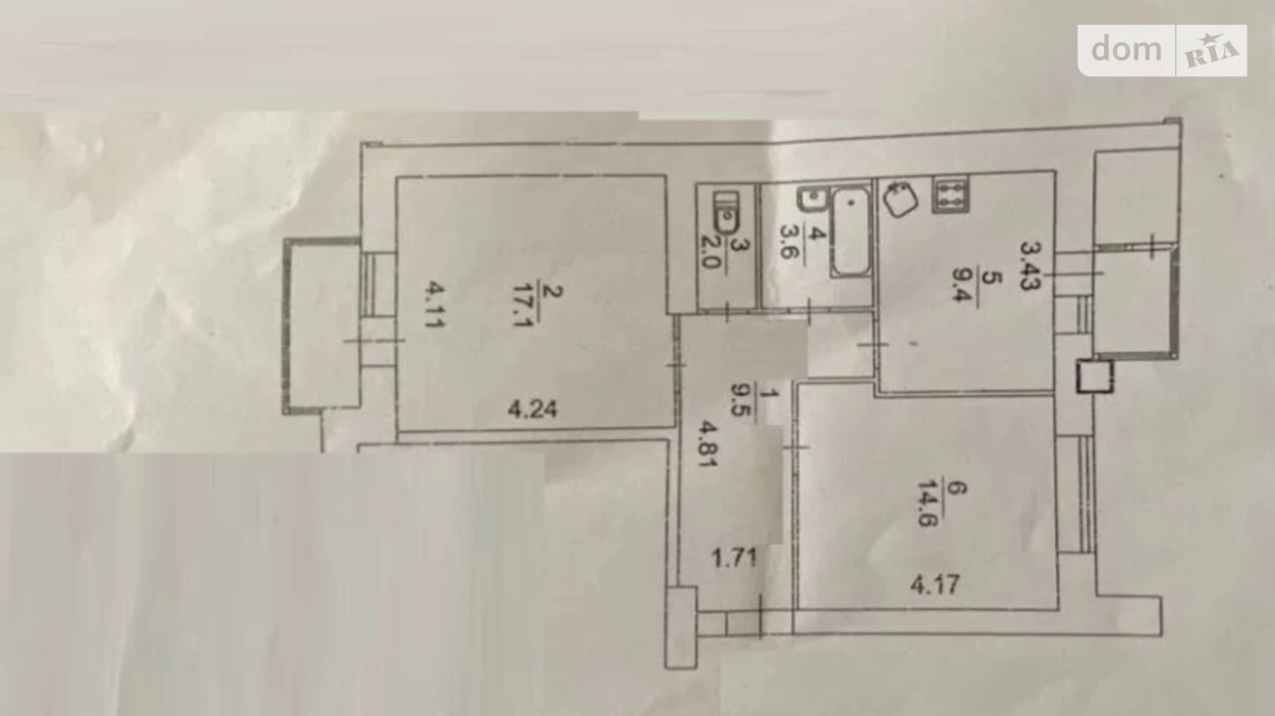 Продается 2-комнатная квартира 61.6 кв. м в Ирпене, ул. Украинская, 83Б корпус 2 - фото 4