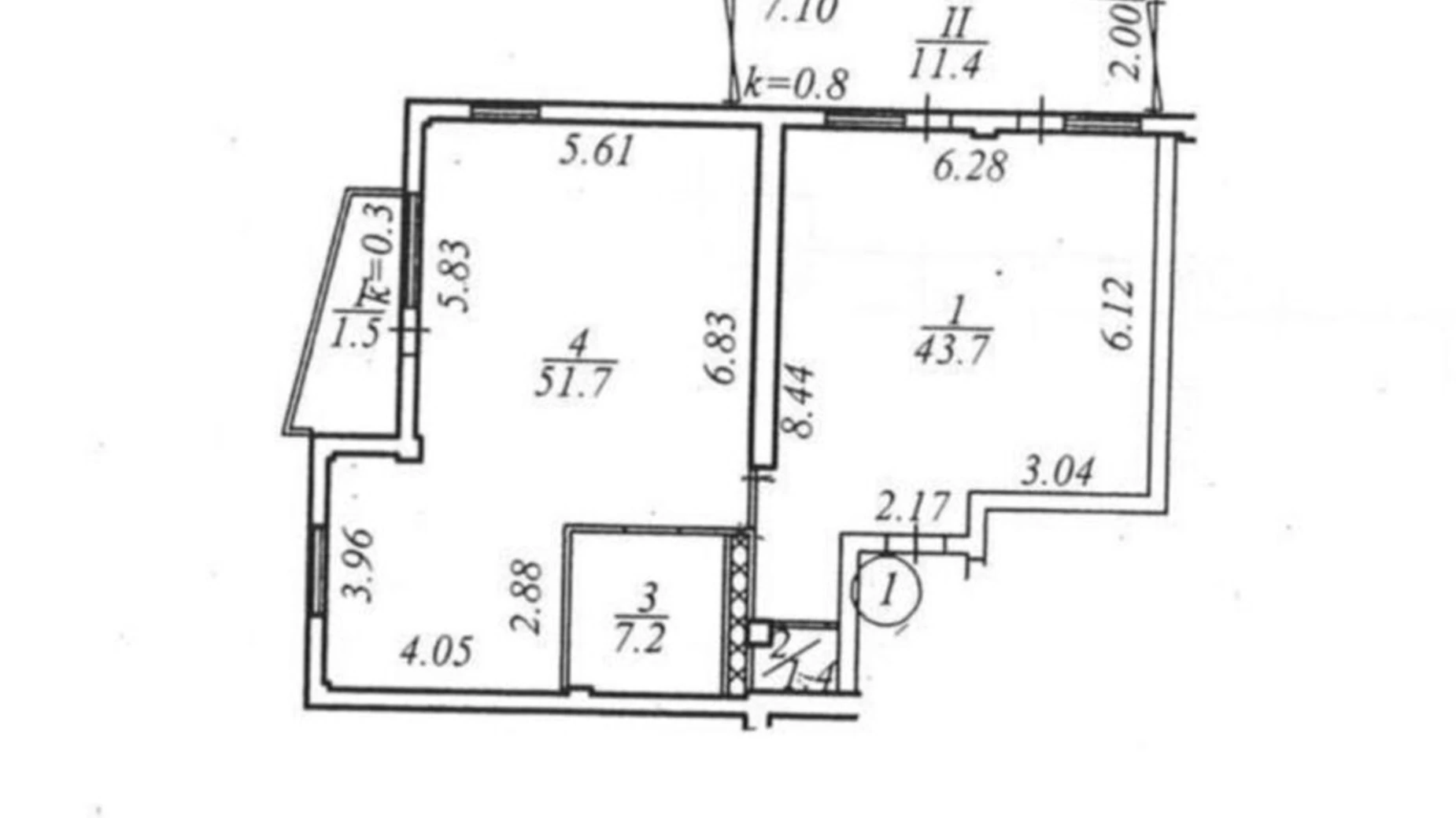 Продается 3-комнатная квартира 116.9 кв. м в Днепре, ул. Ефремова Сергея