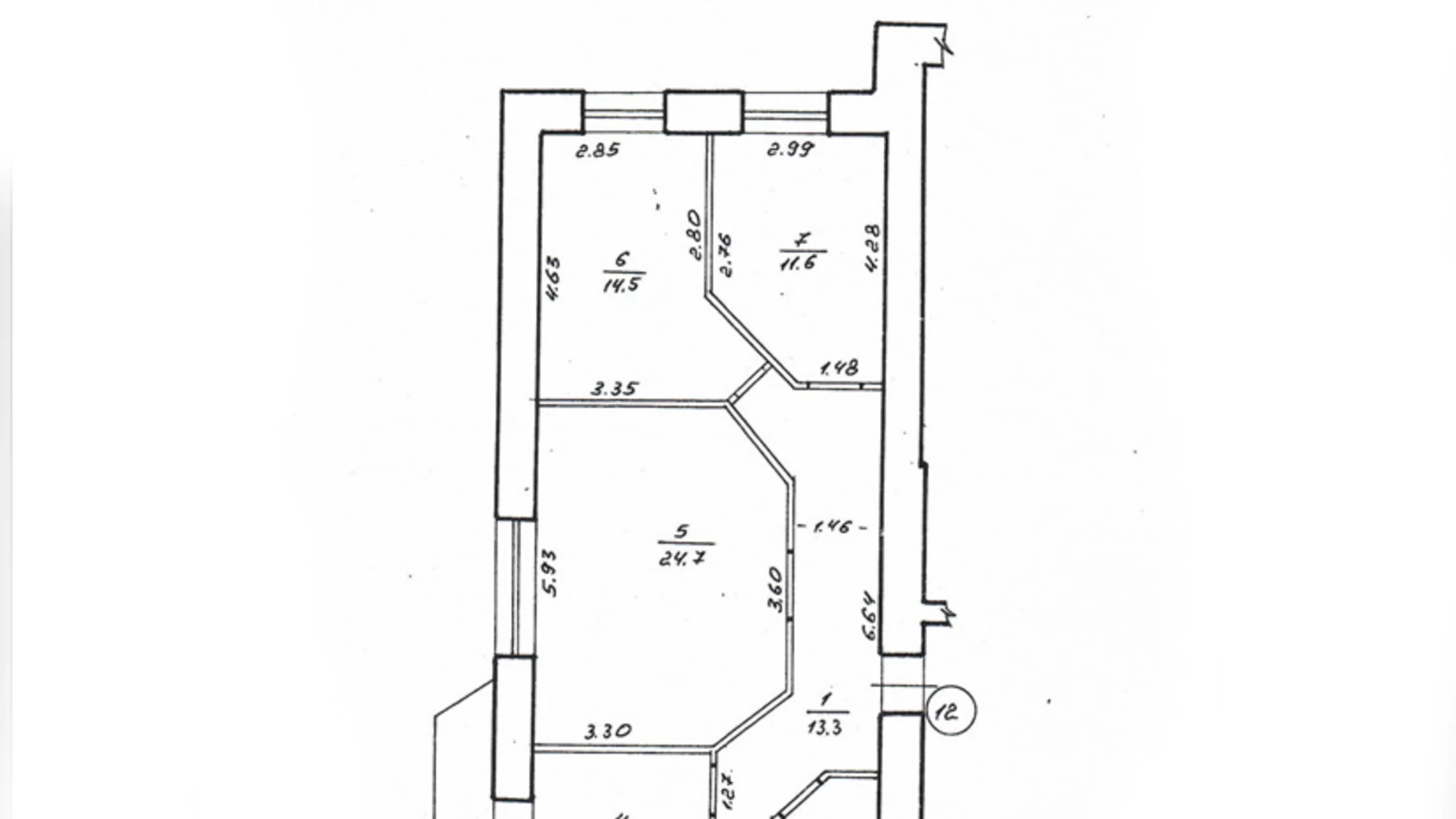 Продается 3-комнатная квартира 81.5 кв. м в Ровно, ул. Гайдамацкая, 2Б