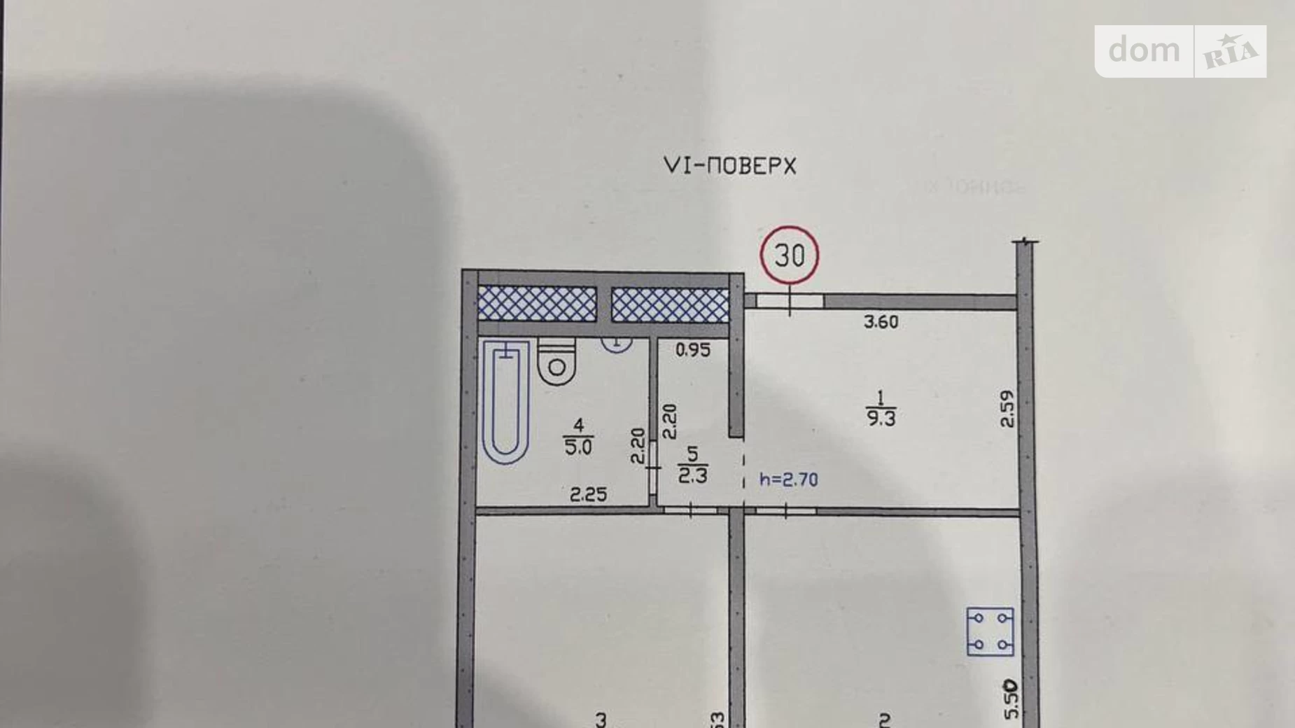 Продается 2-комнатная квартира 54.6 кв. м в Слобожанском, ул. 8-го Марта