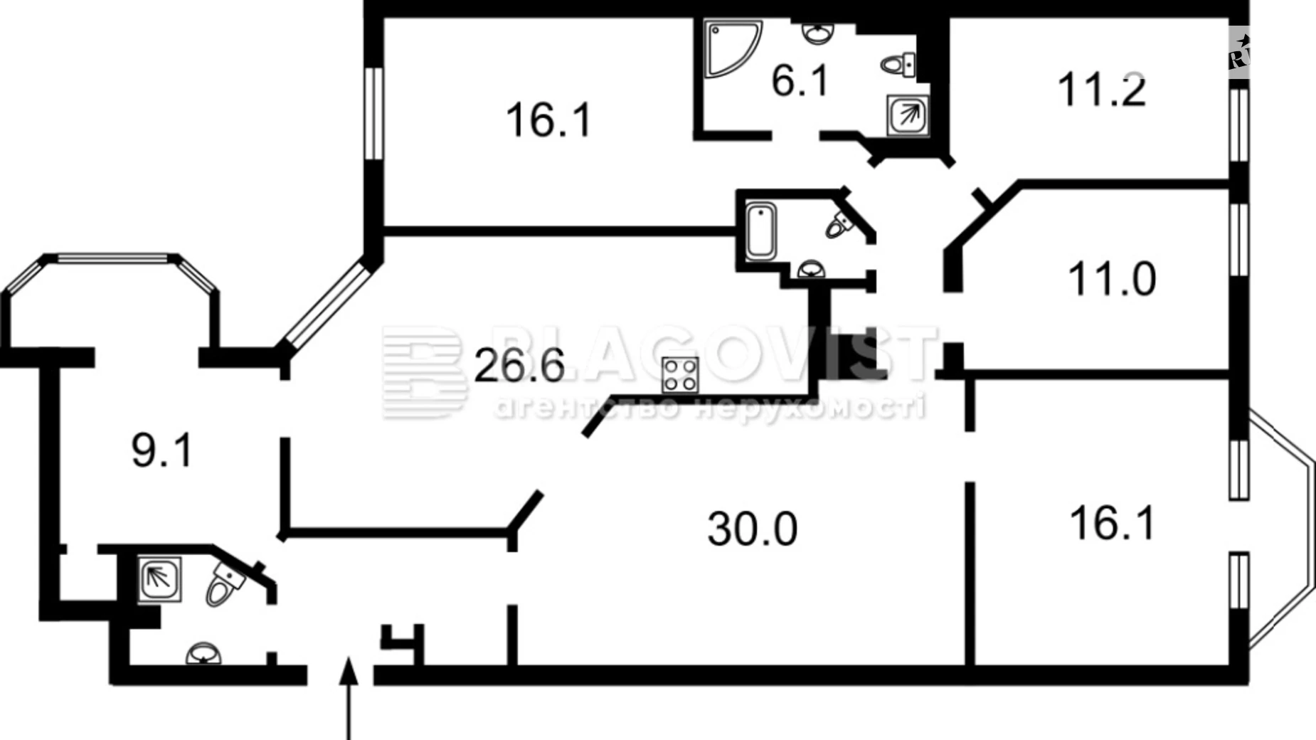 Продается 6-комнатная квартира 150 кв. м в Киеве, ул. Почайнинская, 25/49