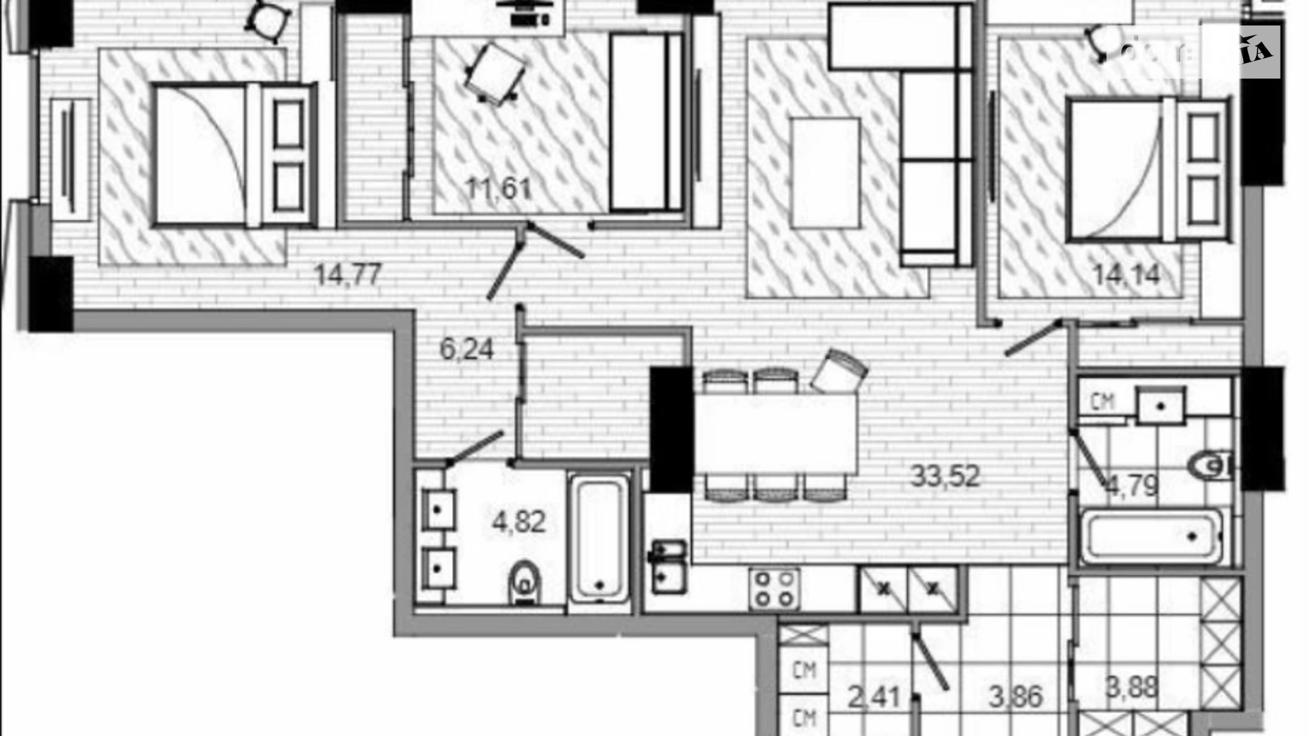 Продается 3-комнатная квартира 102 кв. м в Днепре, ул. Сичеславская Набережная, 39Б - фото 2