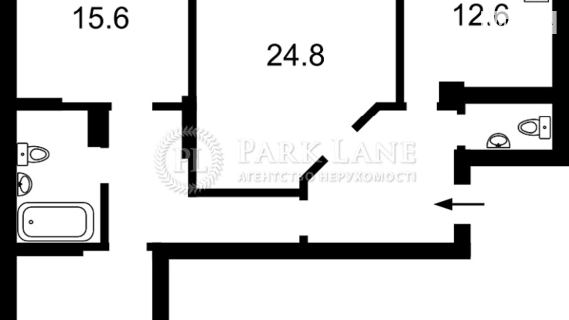 Продается 3-комнатная квартира 102 кв. м в Киеве, ул. Елены Пчилки, 8