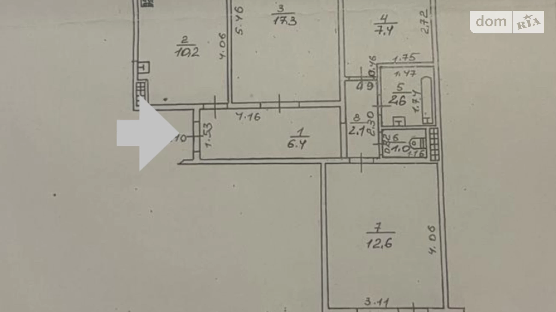 Продается 3-комнатная квартира 63.4 кв. м в Одессе, ул. Якова Бреуса, 26 - фото 3