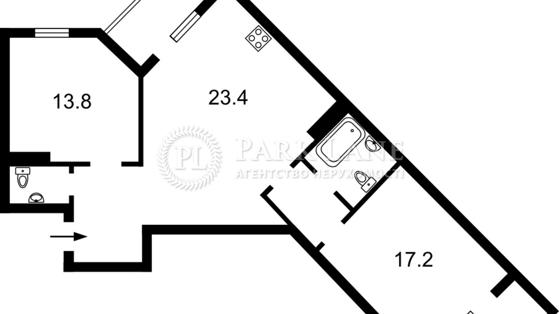 Продается 2-комнатная квартира 85 кв. м в Киеве, ул. Голосеевская, 13А