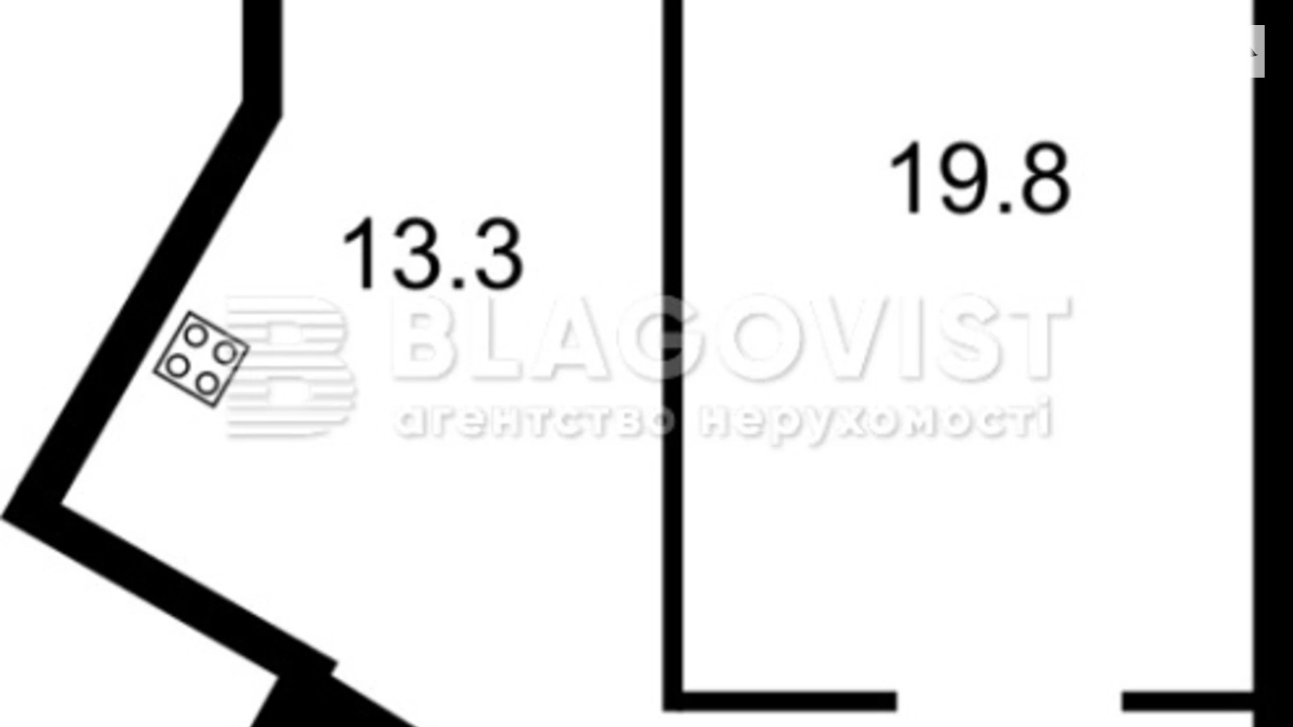 Продается 2-комнатная квартира 55.4 кв. м в Киеве, ул. Белорусская, 30