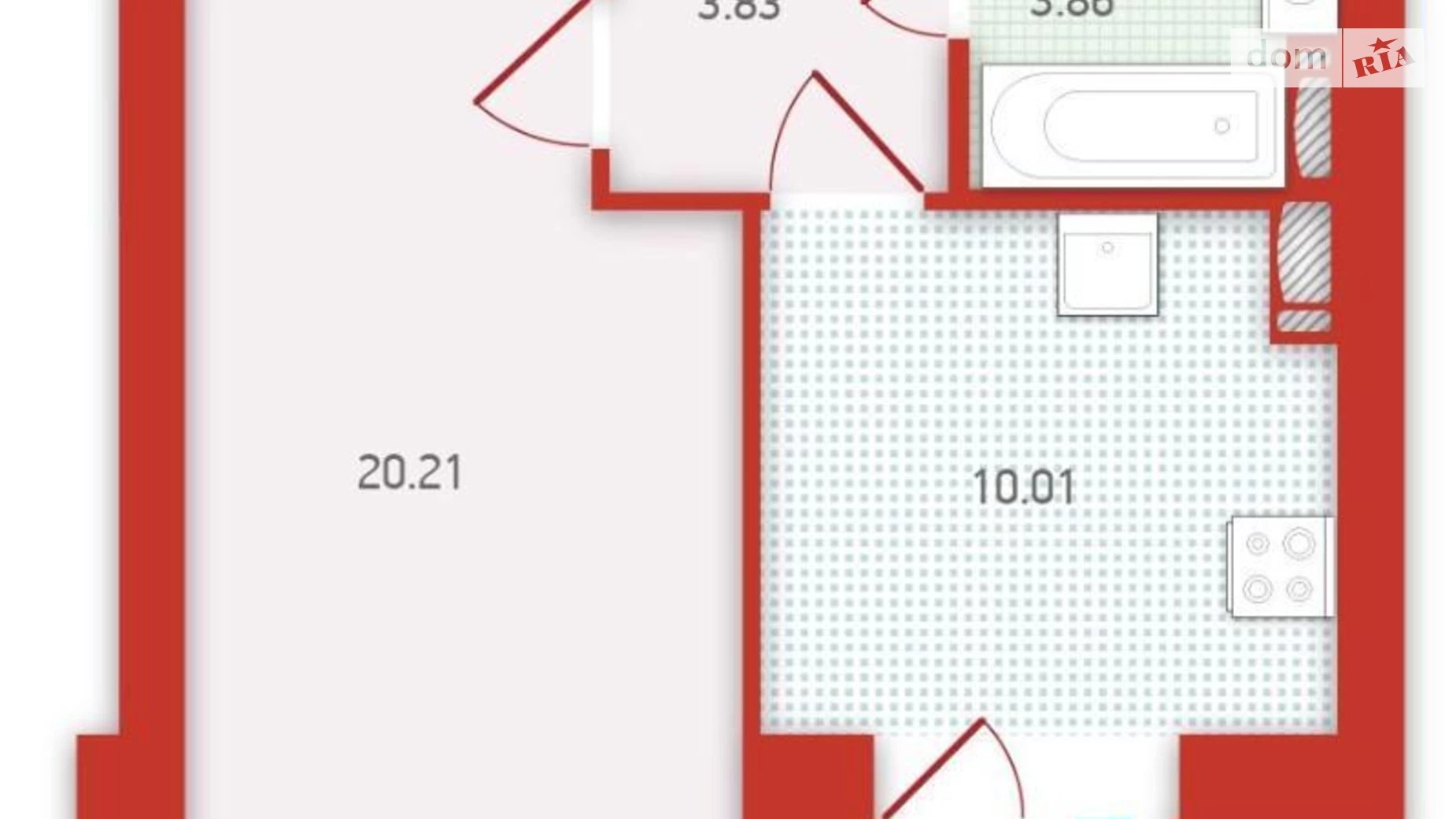 Продається 1-кімнатна квартира 39 кв. м у Києві, вул. Бориспільська, 18 - фото 2