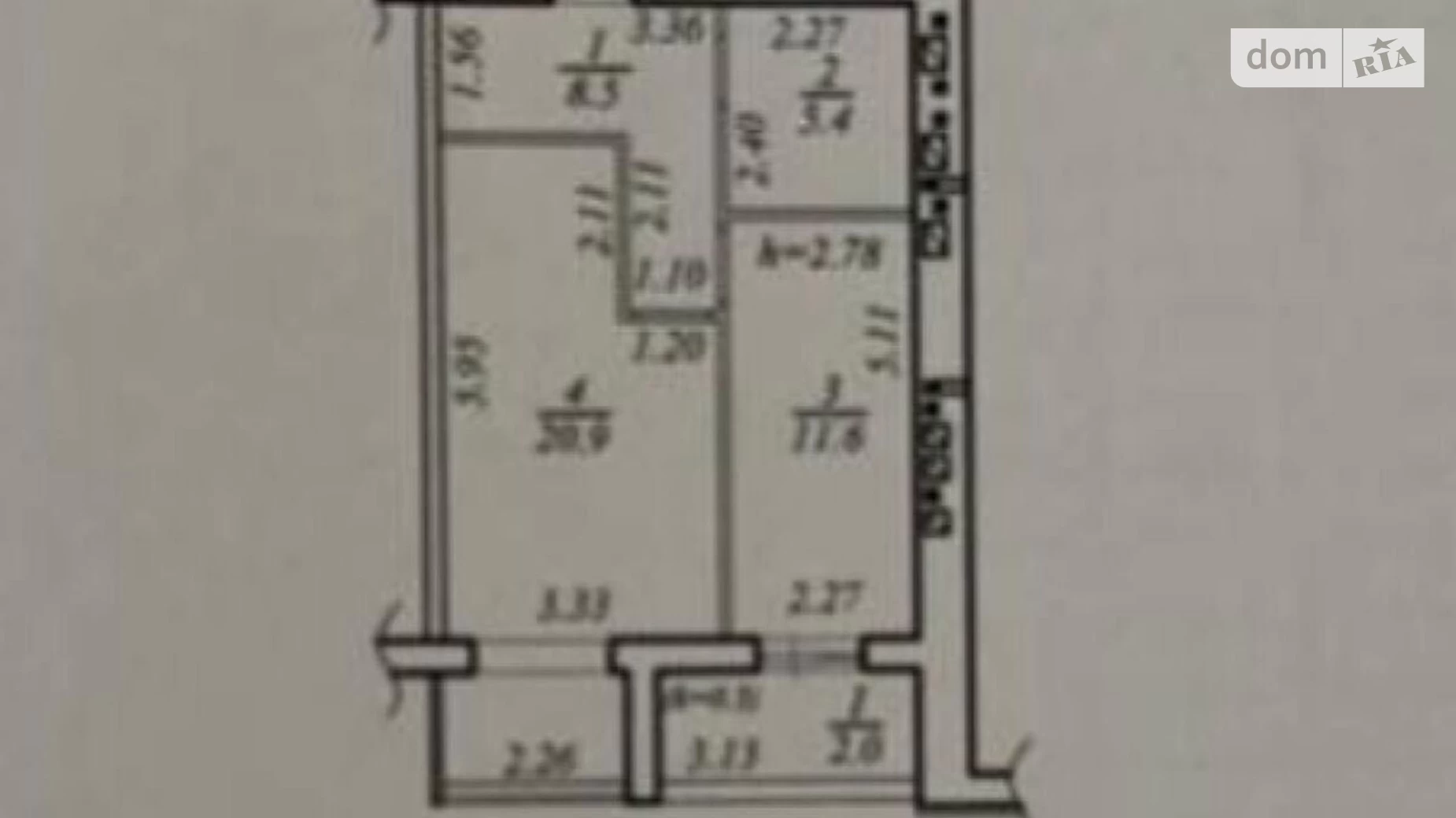 Продается 2-комнатная квартира 48.4 кв. м в Днепре, ул. Мандрыковская, 51Л корпус 2 - фото 3