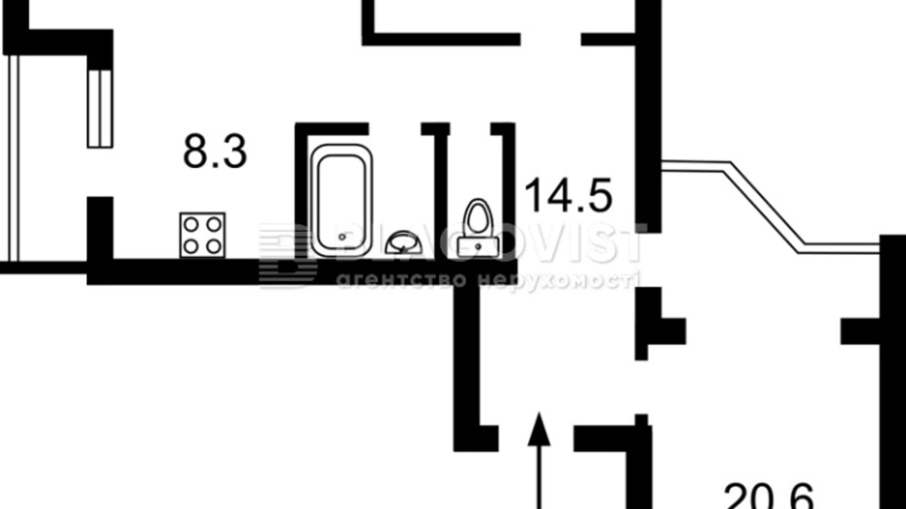 Продается 2-комнатная квартира 85 кв. м в Киеве, ул. Урловская, 23Б