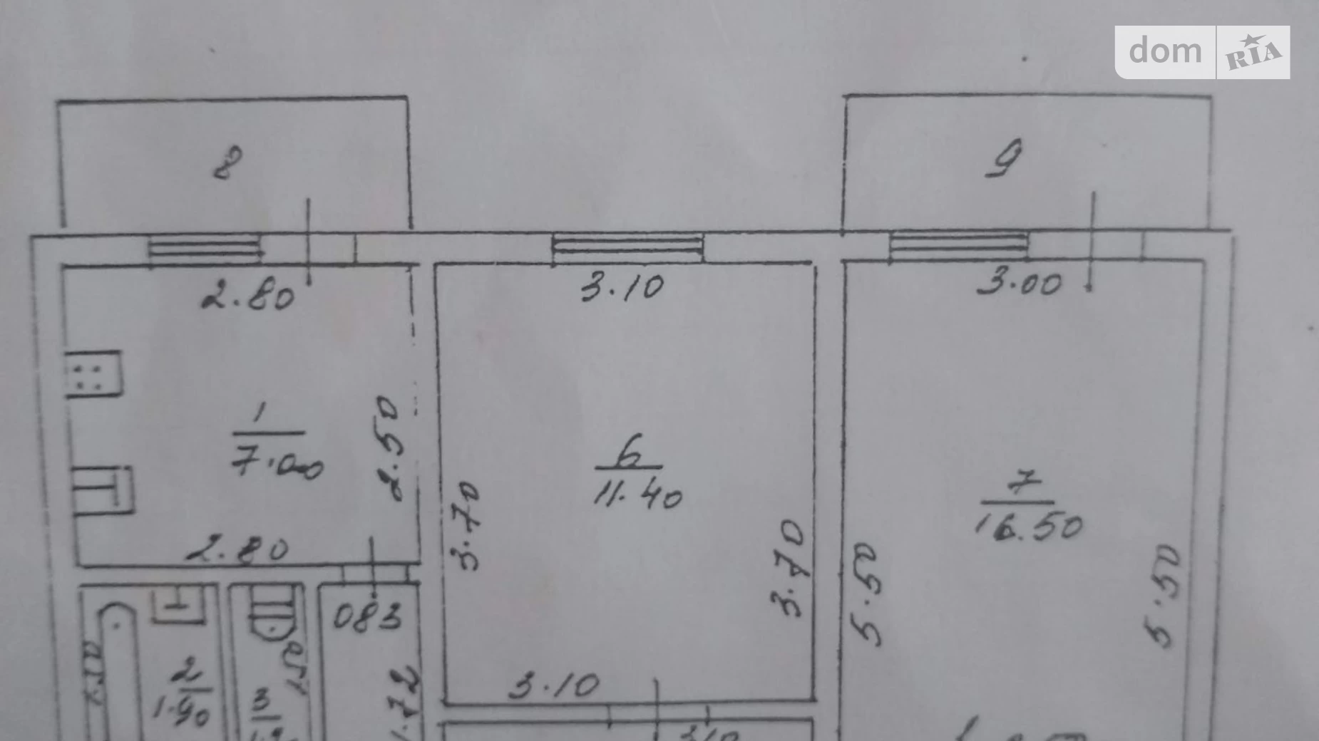 Продається 2-кімнатна квартира 49.5 кв. м у Одесі, вул. Артилерійська