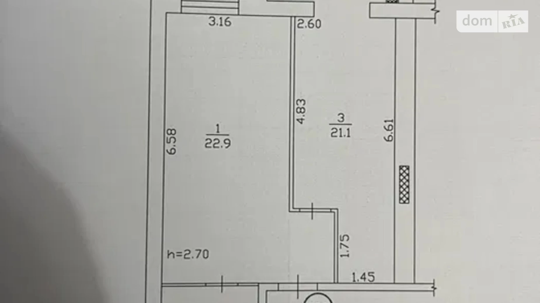 Продается 2-комнатная квартира 49.6 кв. м в Днепре, Запорожское шоссе, 28П