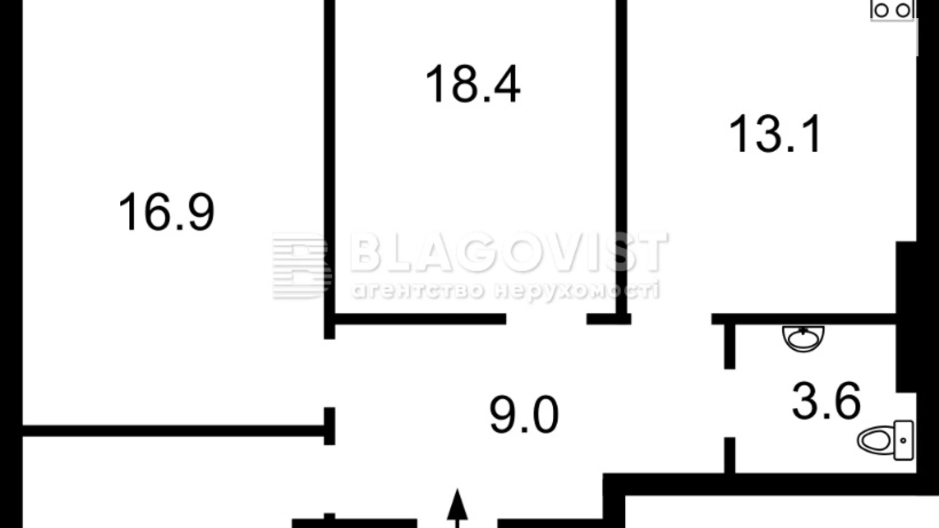 Продается 2-комнатная квартира 72 кв. м в Киеве, просп. Лобановского, 144