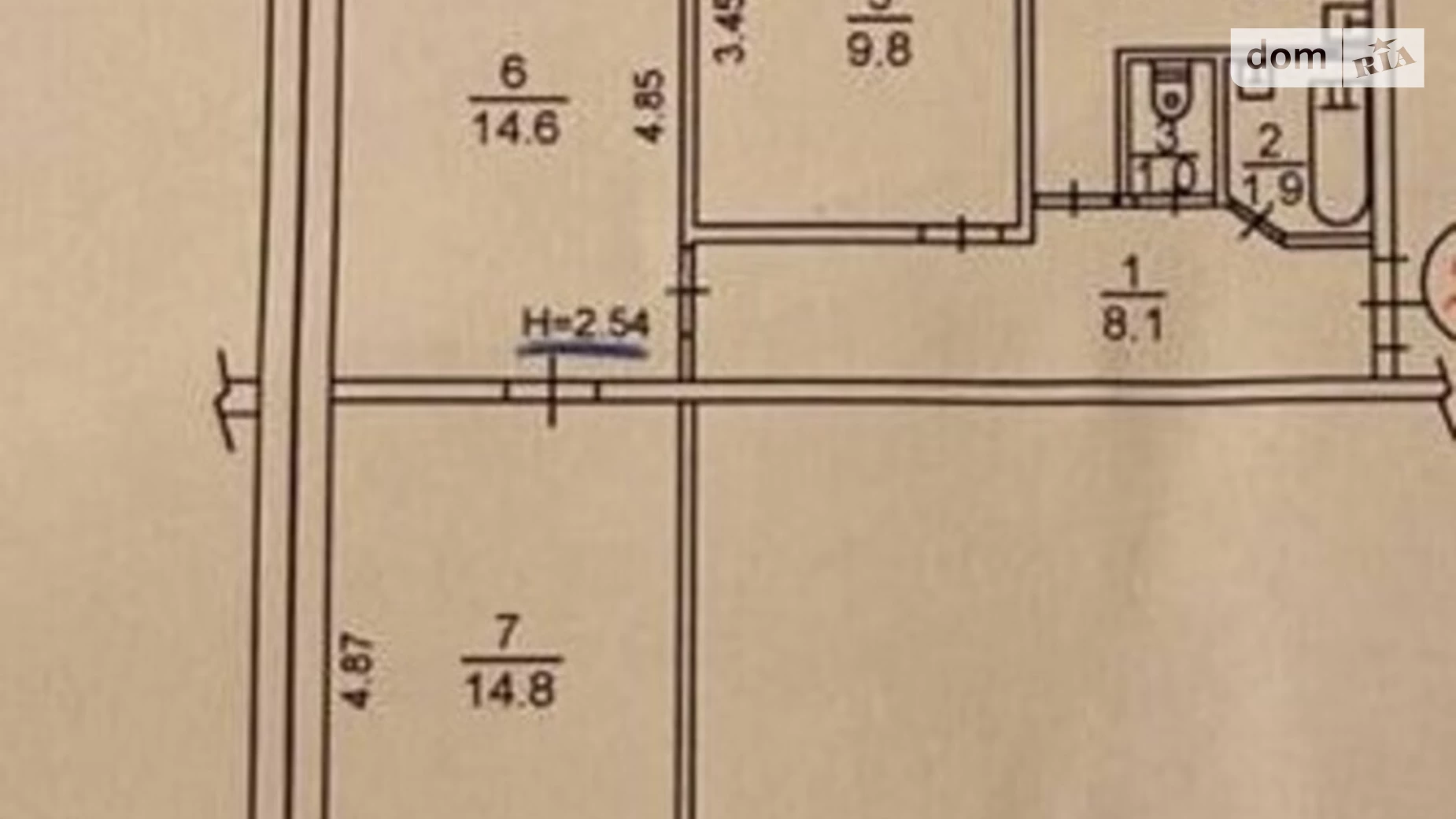 Продается 3-комнатная квартира 59 кв. м в Киеве, просп. Павла Тычины, 12В